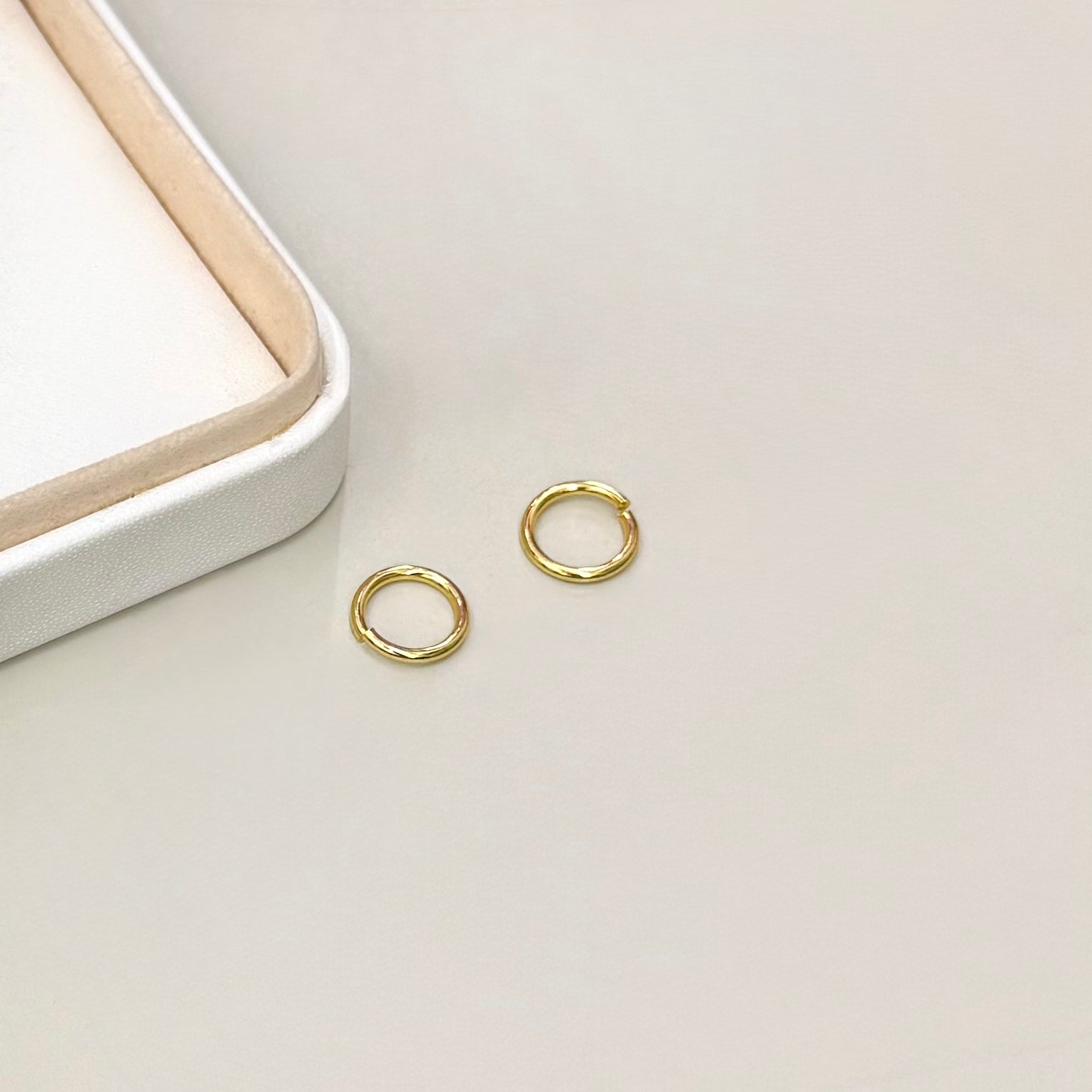 ARGOLLAS DE UNION | 1.5MM x 12MM | BAÑO DE ORO