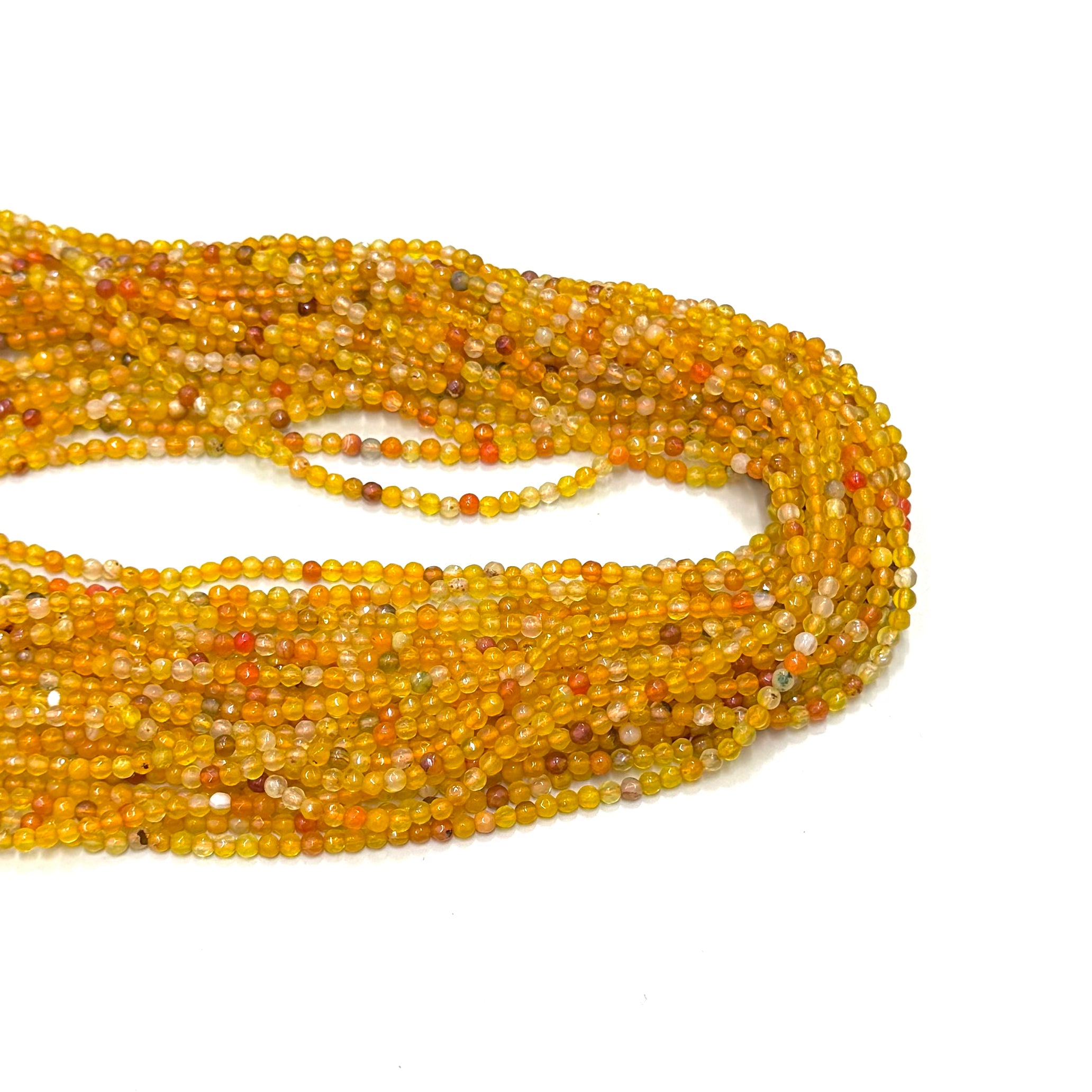 Agata Facetada| Amarillo matizado