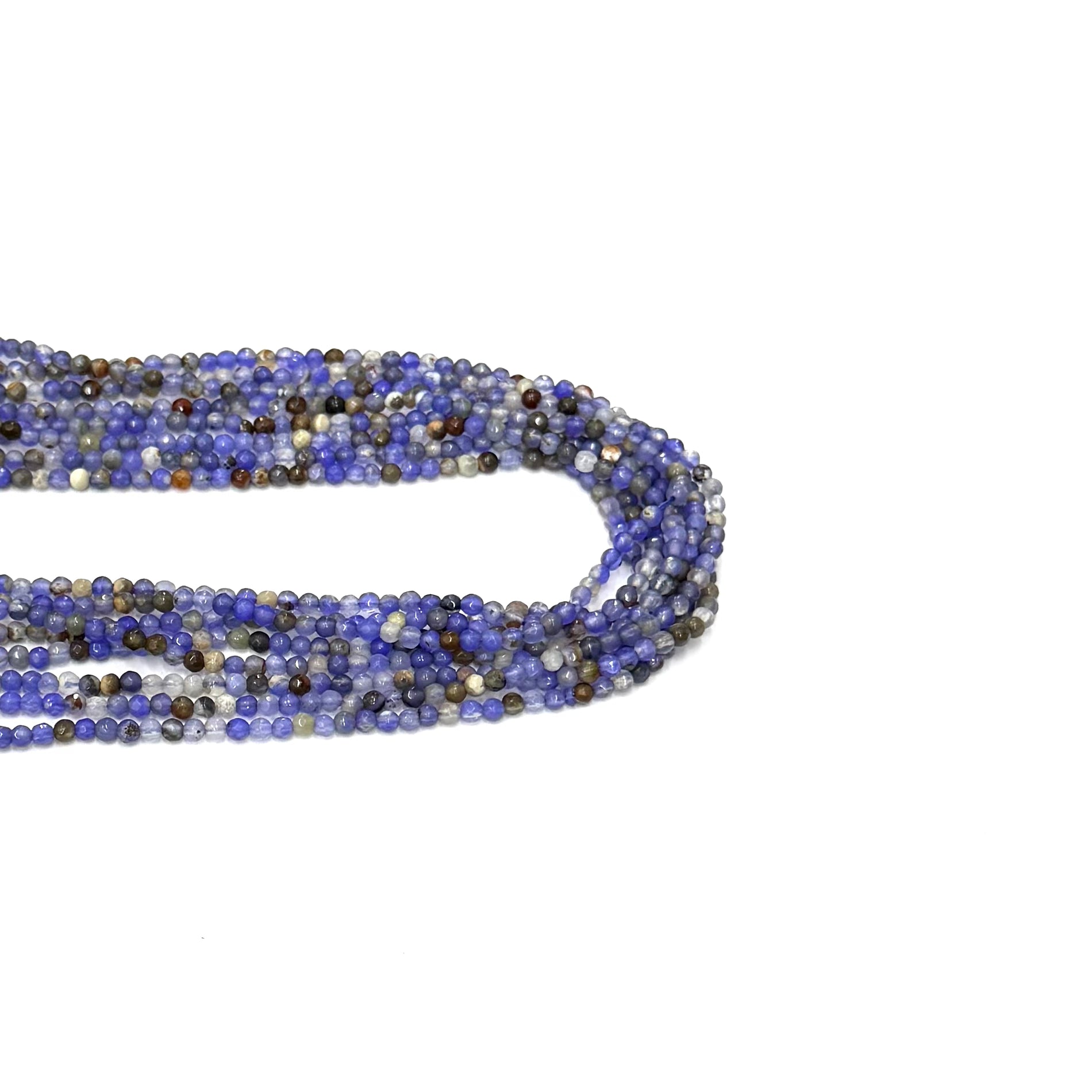 AGATA FACETADA | 3MM | MIX LAVANDA OSCURO