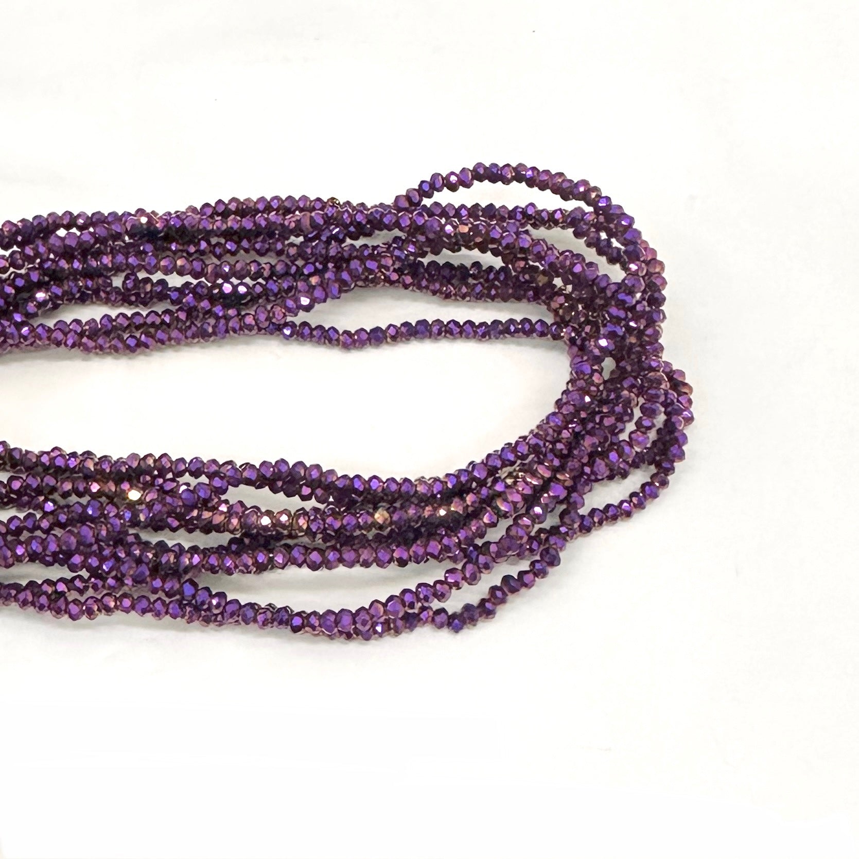 CRISTAL CHATO | 2.5MM | BICOLOR MORADO Y DORADO METALIZADO