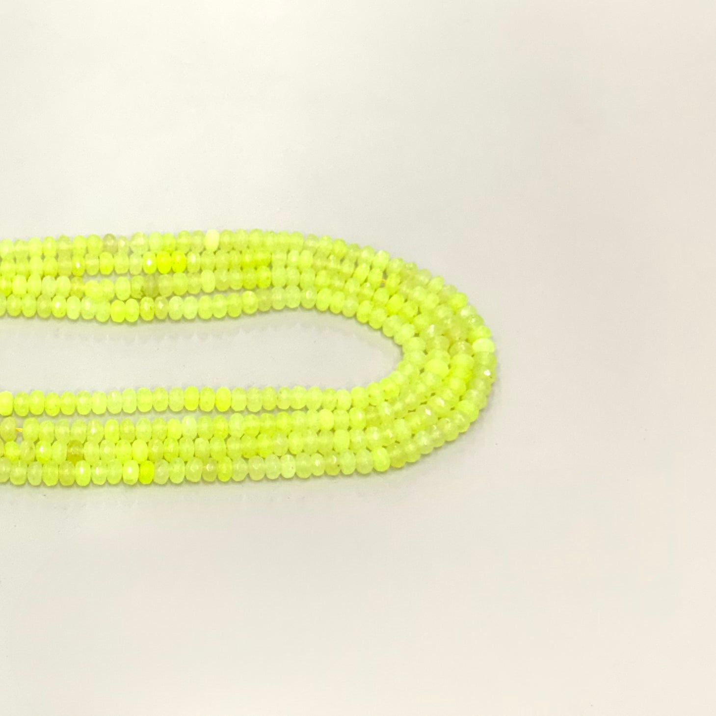 AGATA FACETADA RONDELL | 6MM | VERDE LIMON FLUOR