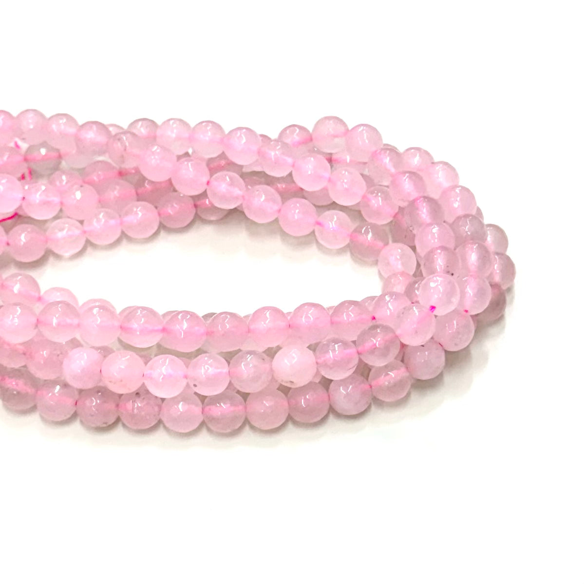 Agata Facetada | 10mm | Rosado Claro Translucido