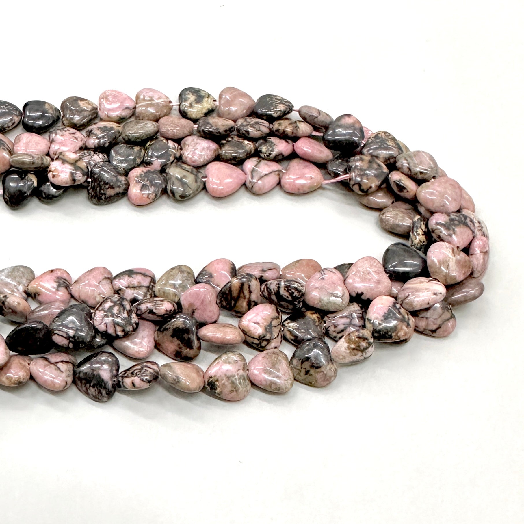 CORAZON DE PIEDRAS | RODONITA | 10MM