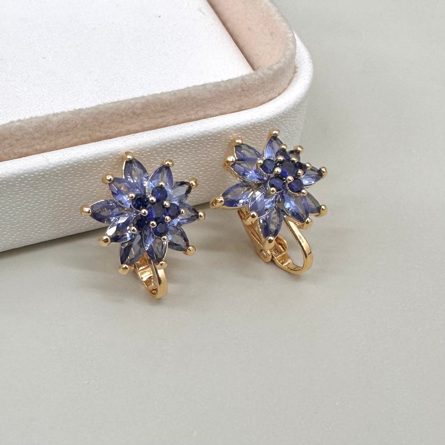 AROS CLIP | FLOR | CIRCONITA AZUL