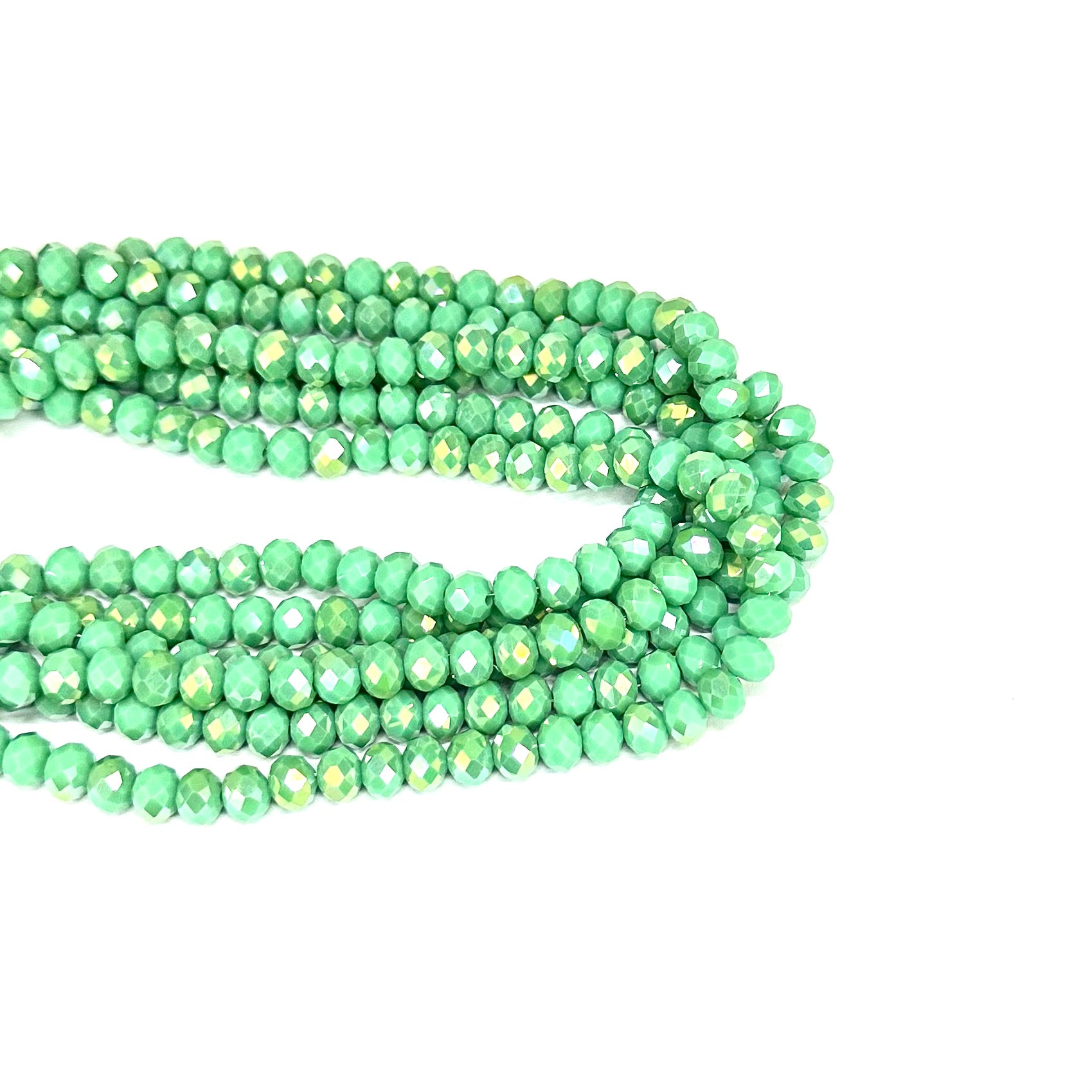 CRISTAL CHATO | 8MM | BICOLOR MATTE VERDE TURQUESA DORADO