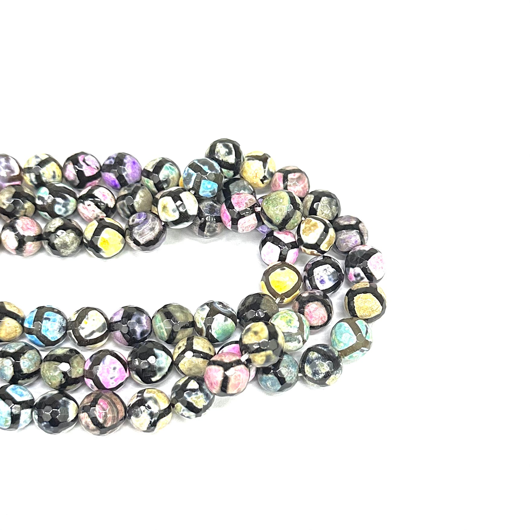 AGATA FACETADA | CRAQUELADA MULTICOLOR