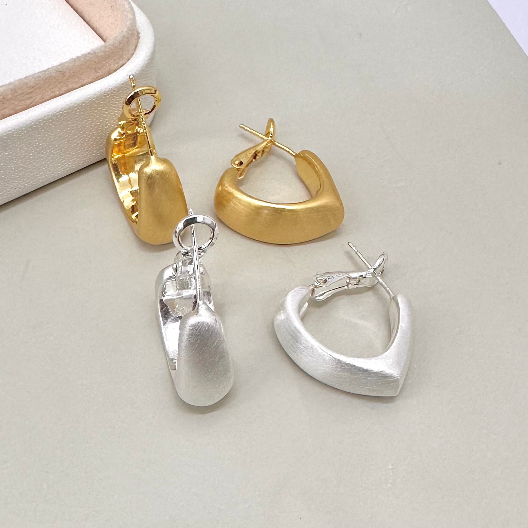 AROS BAÑO DE ORO | ARGOLLA 3 ANGULOS | 20MM