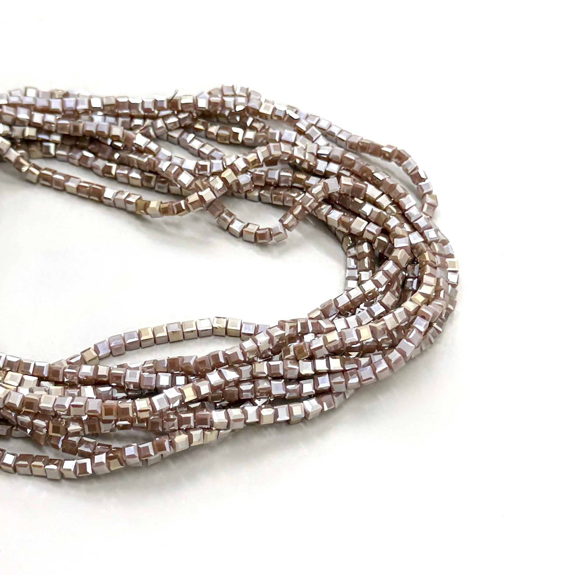 CRISTAL CUADRADO | 3MM | NUDE TORNASOL