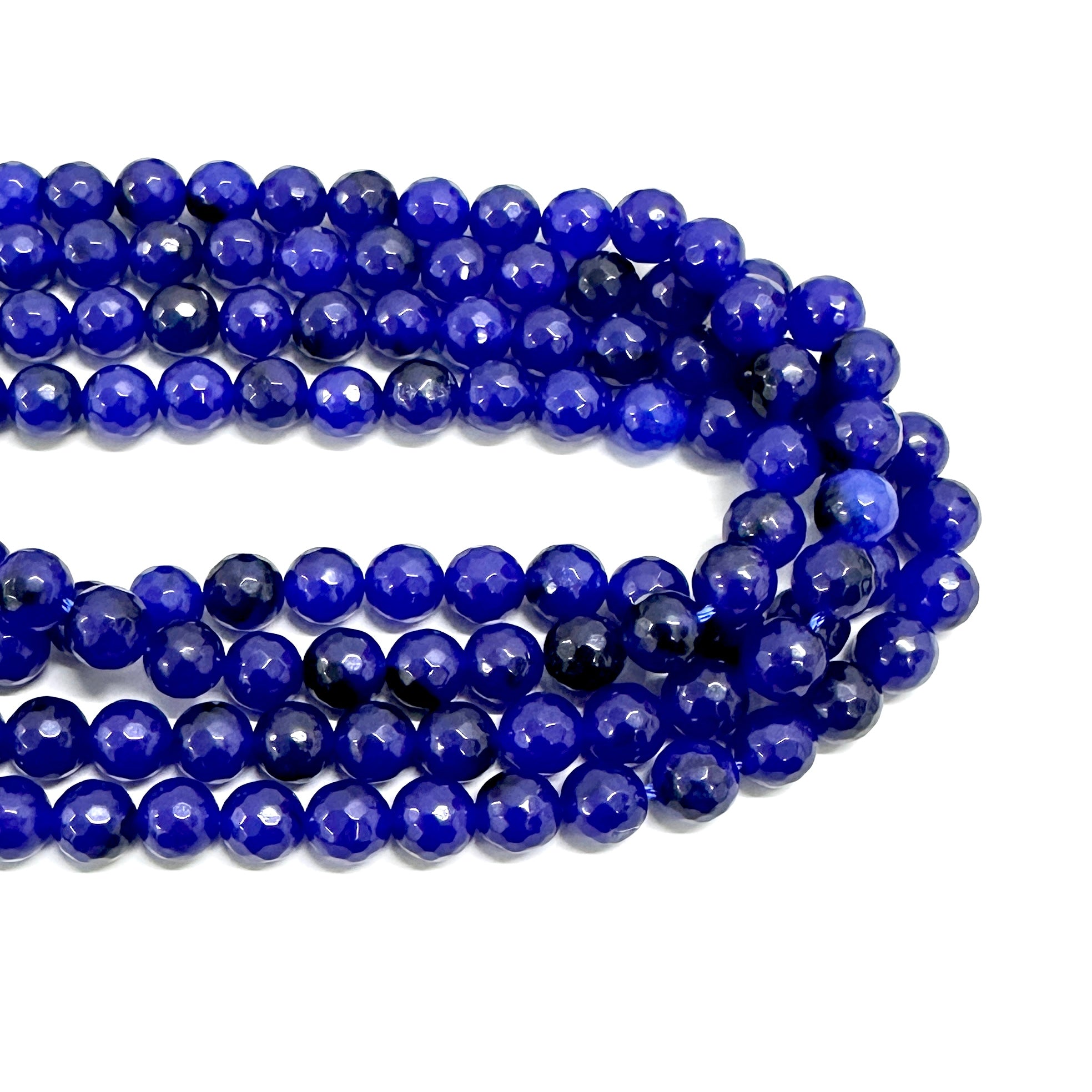 AGATA FACETADA | 8MM | AZUL REY CLARO MATEADO