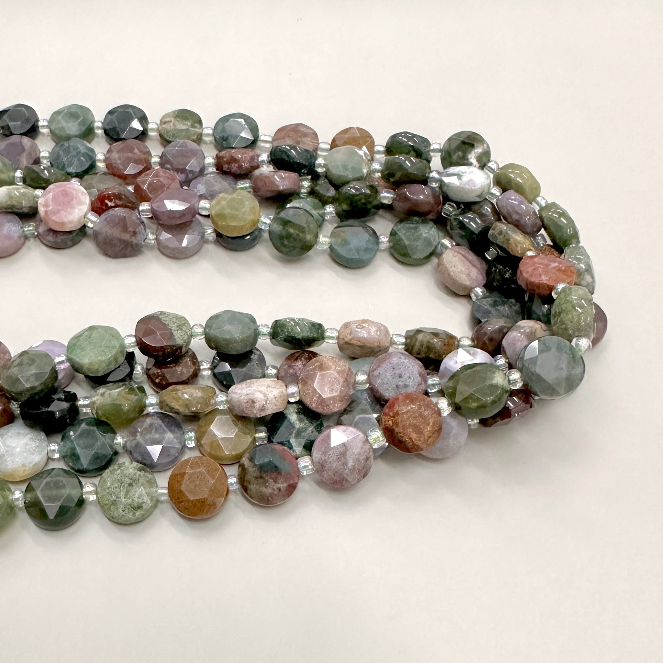 PIEDRA COIN FACETADA  | AGATA DE LA INDIA