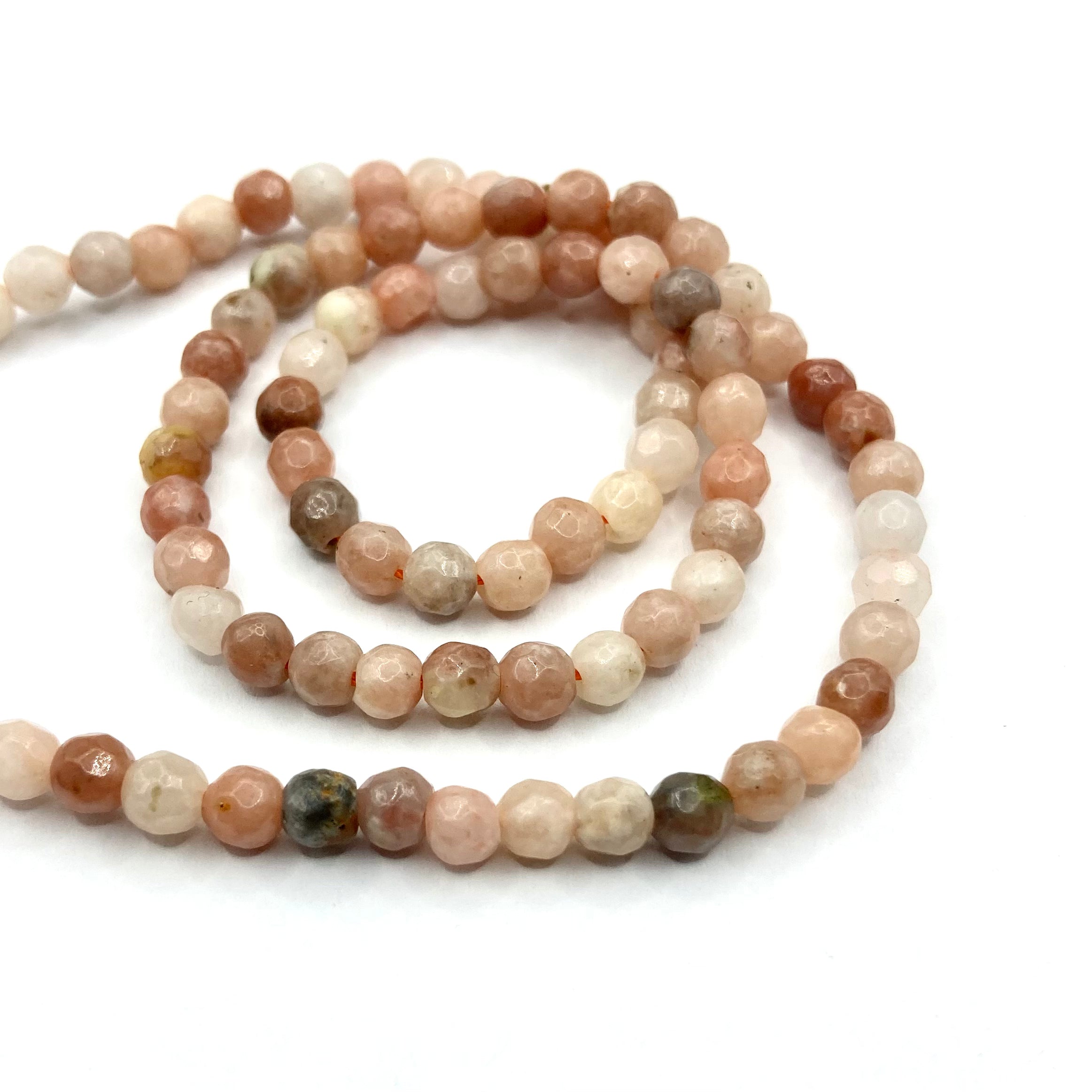 AGATA FACETADA | 4MM | COLOR SUNSTONE