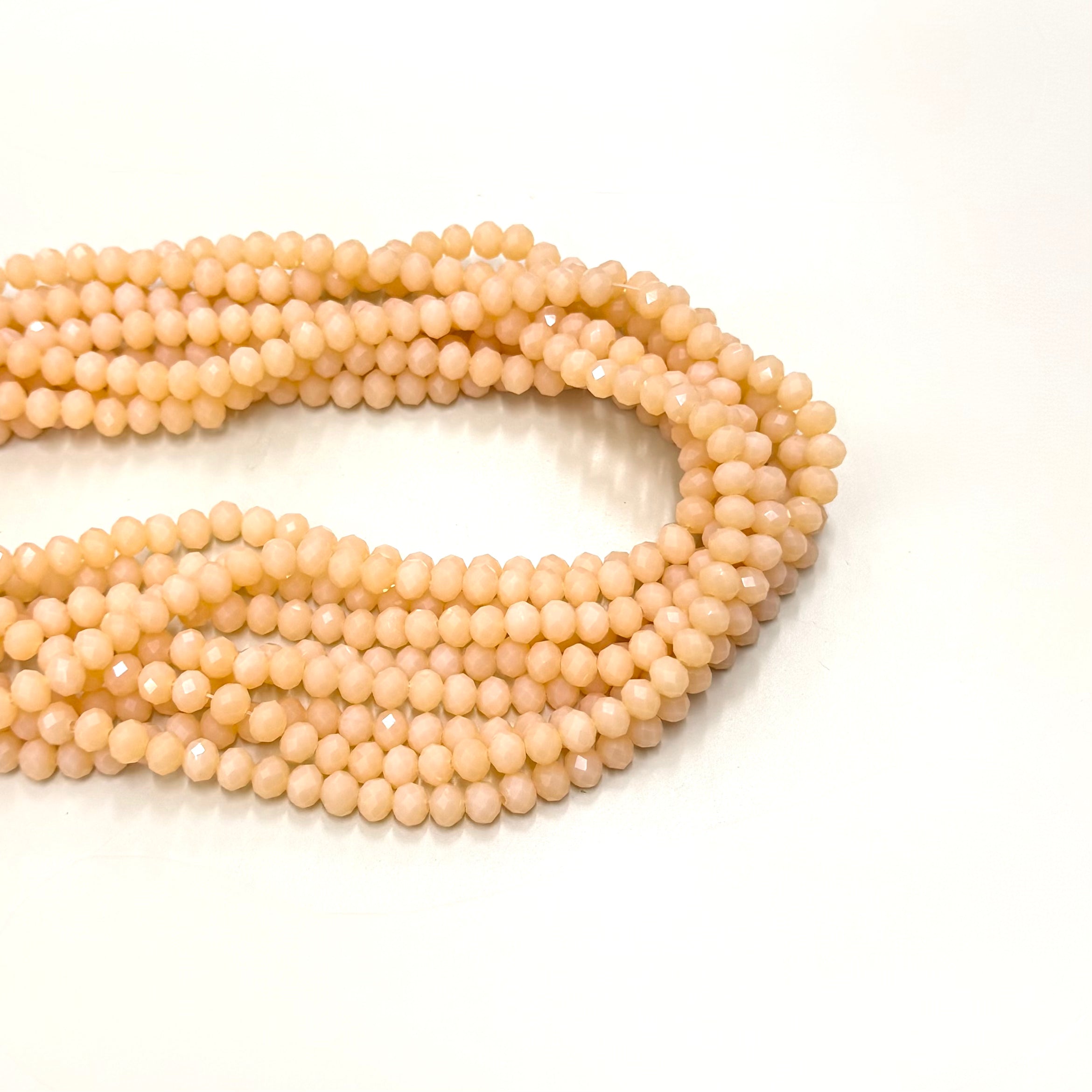 Cristal Chato | 6MM | Naranja Claro Opalescente