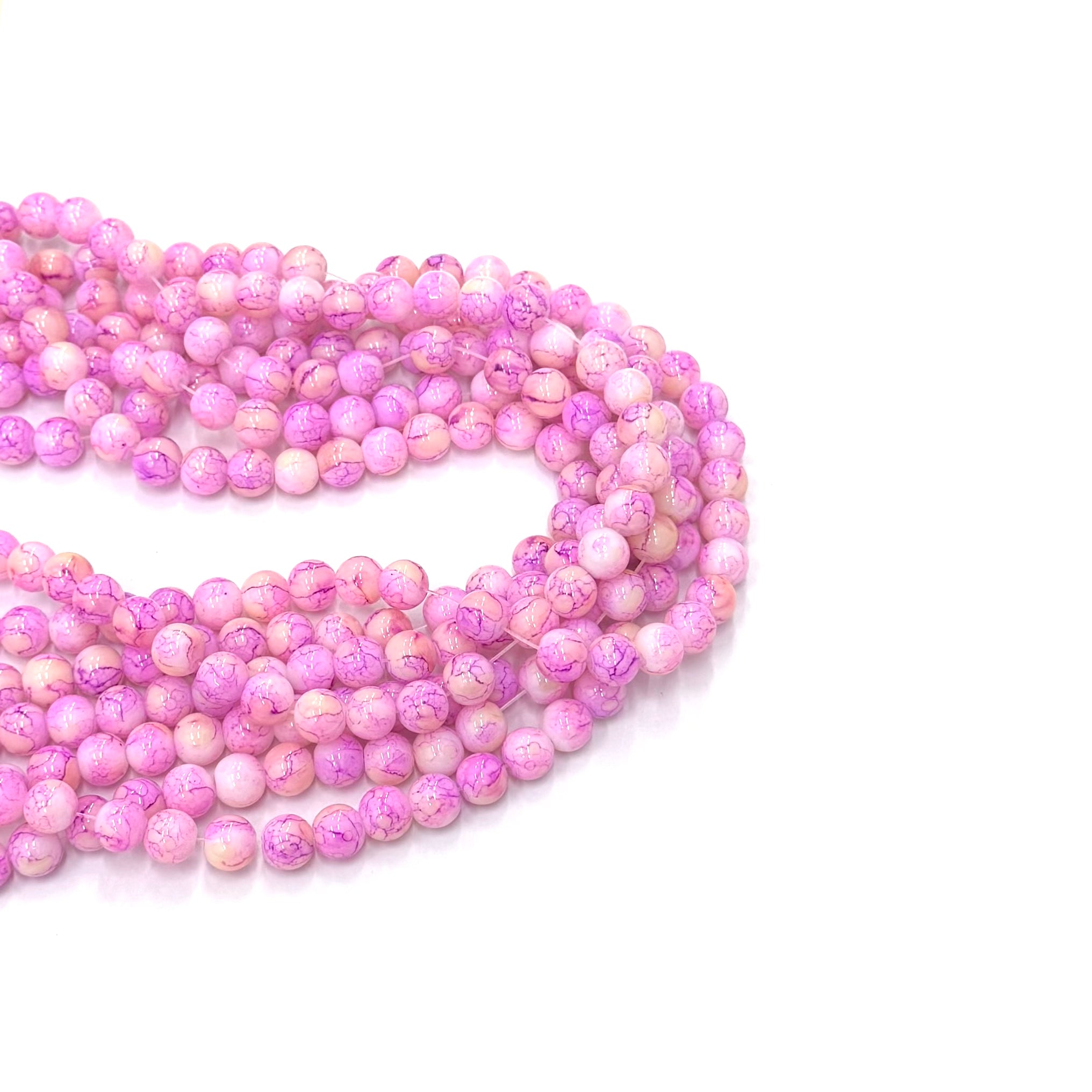 PERLA DE VIDRIO | MATIZADO | ROSADO - AMARILLO