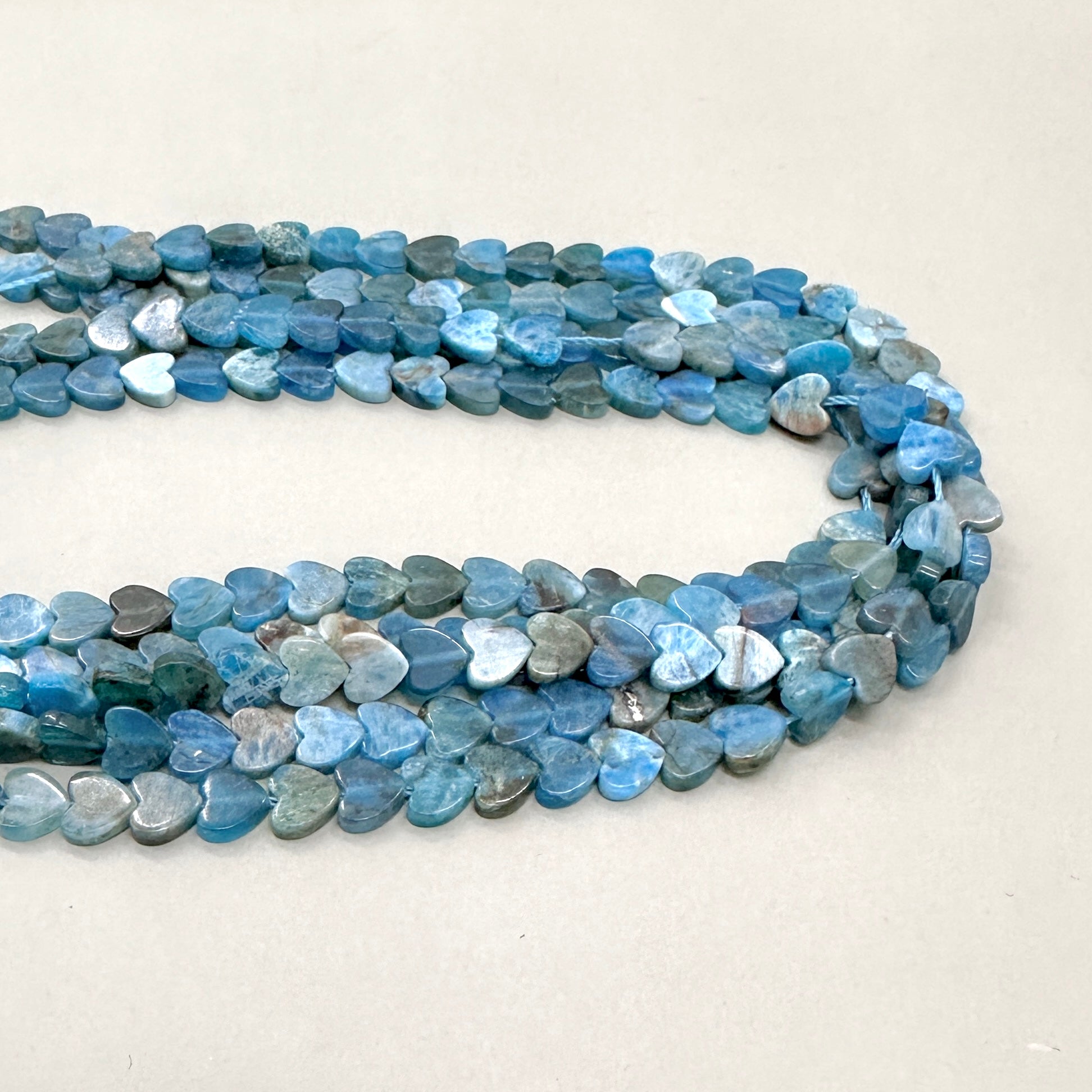 CORAZON PLANO DE PIEDRAS | APATITA | 6MM