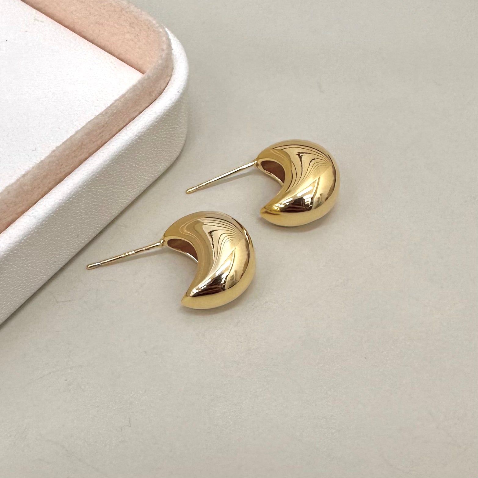 AROS BAÑO DE ORO | LUNA MENGUANTE | 15MM