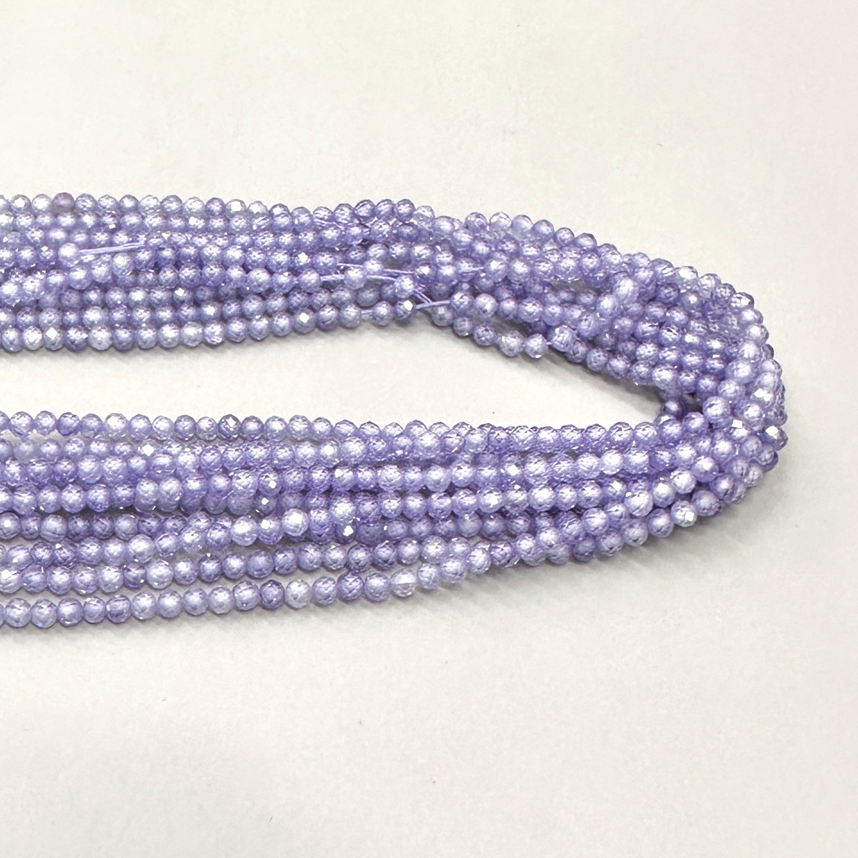 CIRCONITA MICROFACETADA | LILA CLARO | 3MM