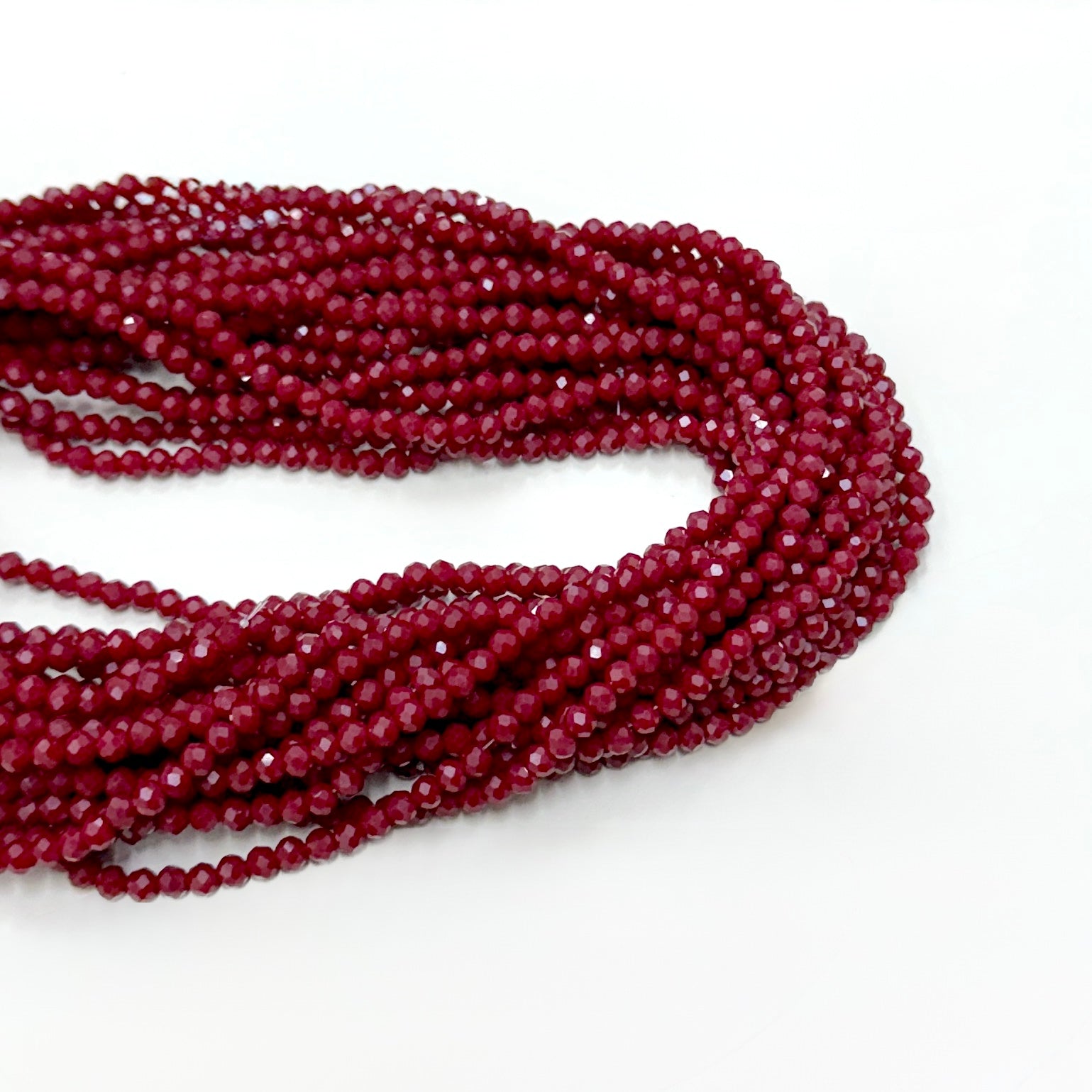CRISTAL CHATO | 4.5MM | MATTE ROJO OSCURO