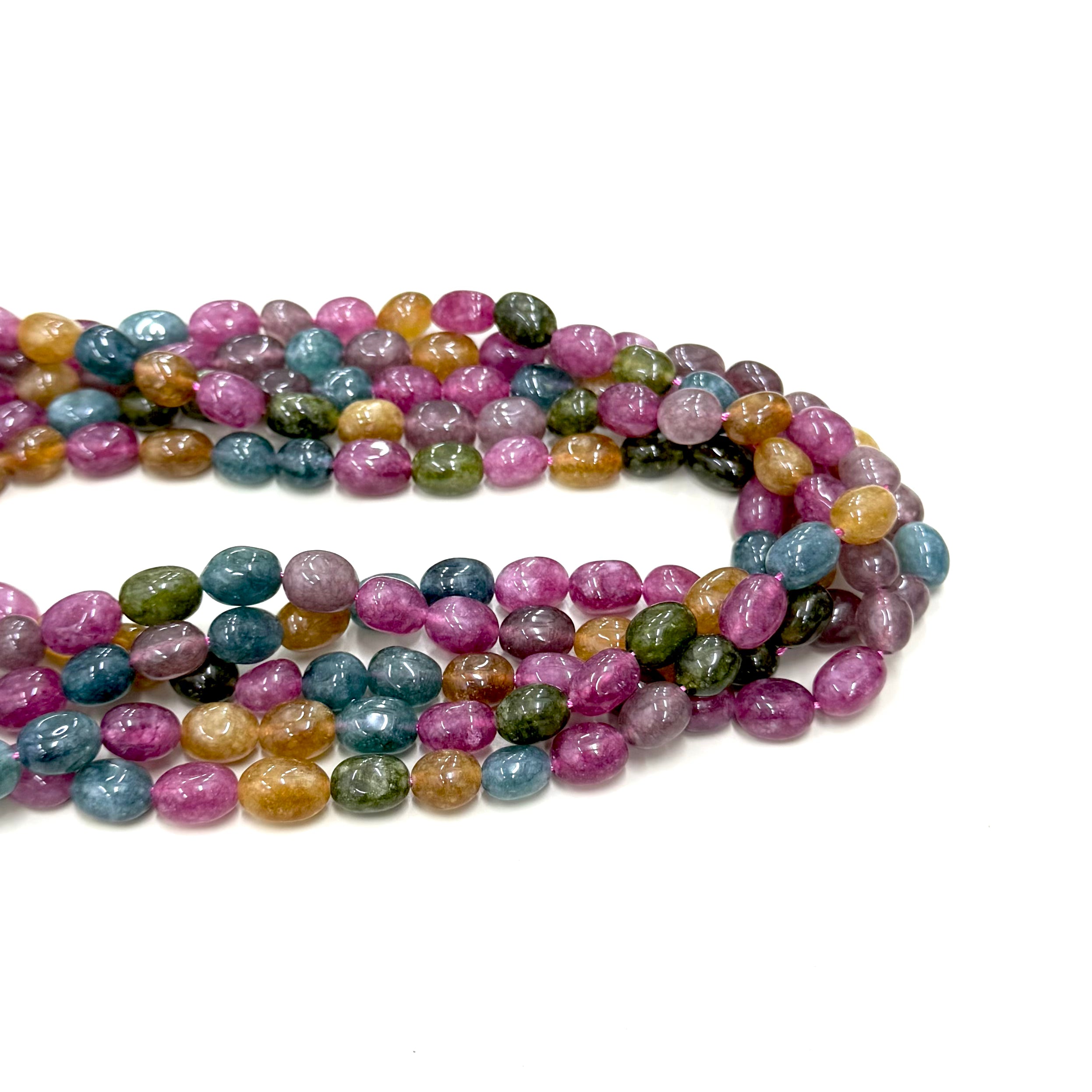 PIEDRA OVALADA LISA | JADE TURMALINA