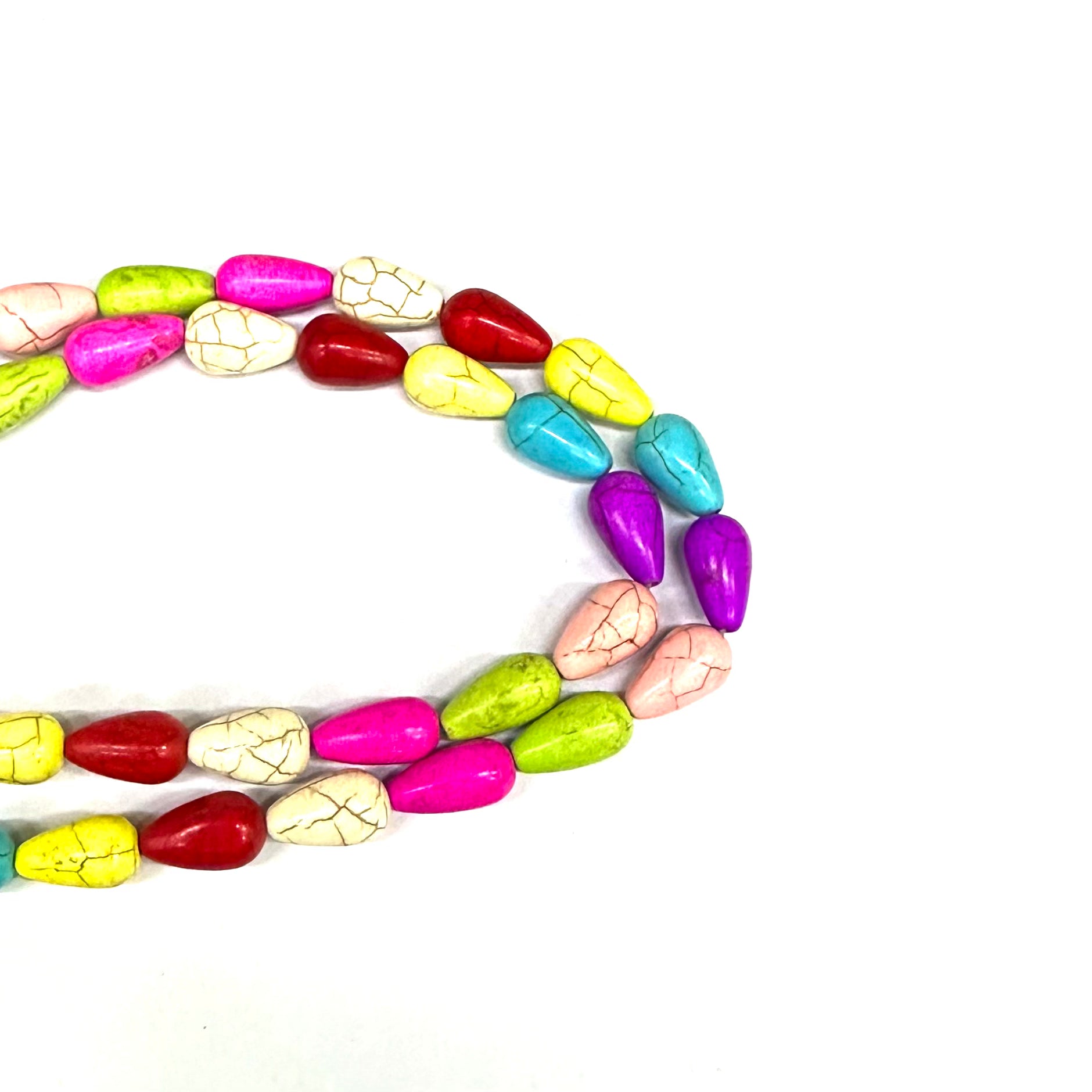 HOWLITA MIX | GOTA ALARGADA MULTICOLOR | 16X10MM