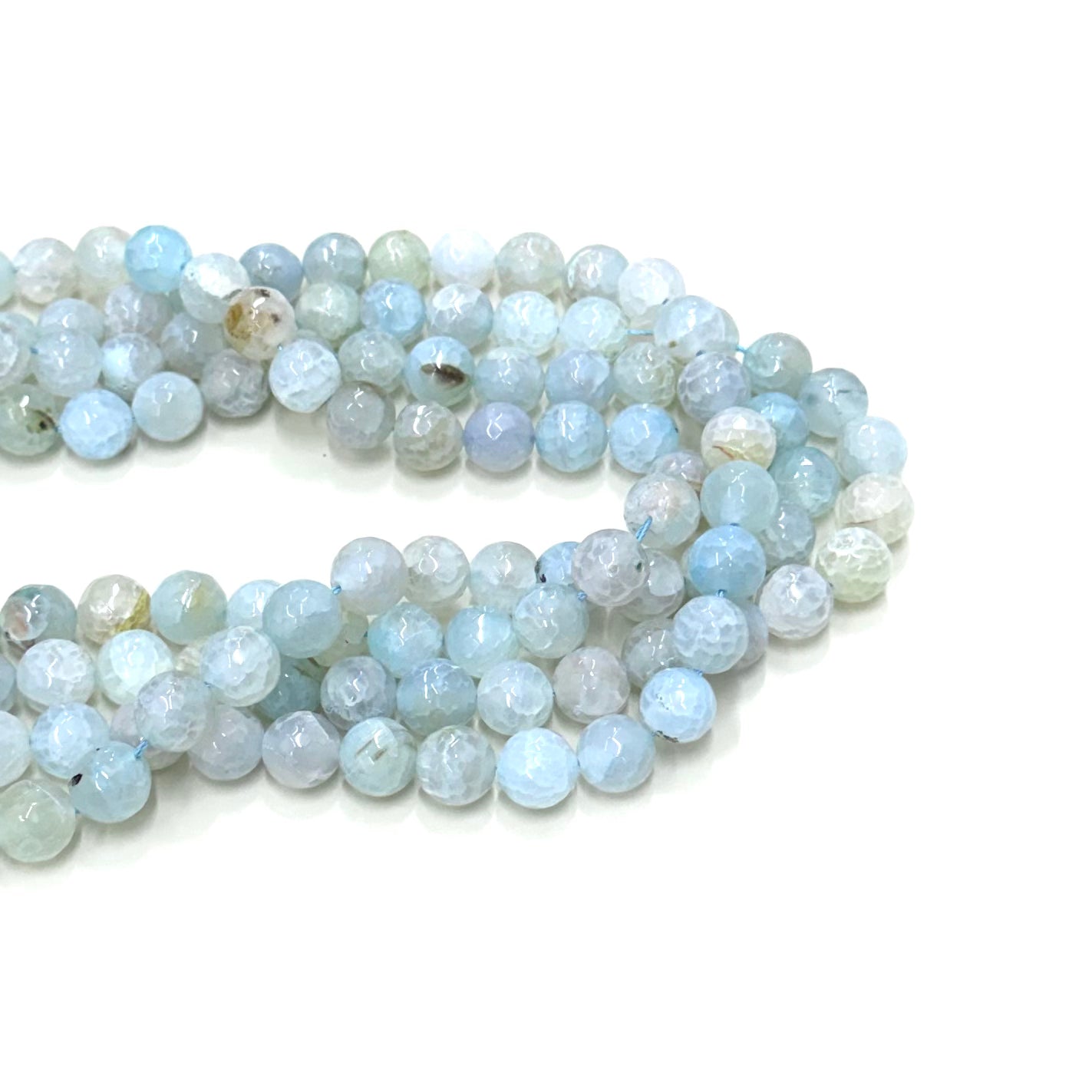 Agata Facetada | Aqua Claro Traslucido Matizado