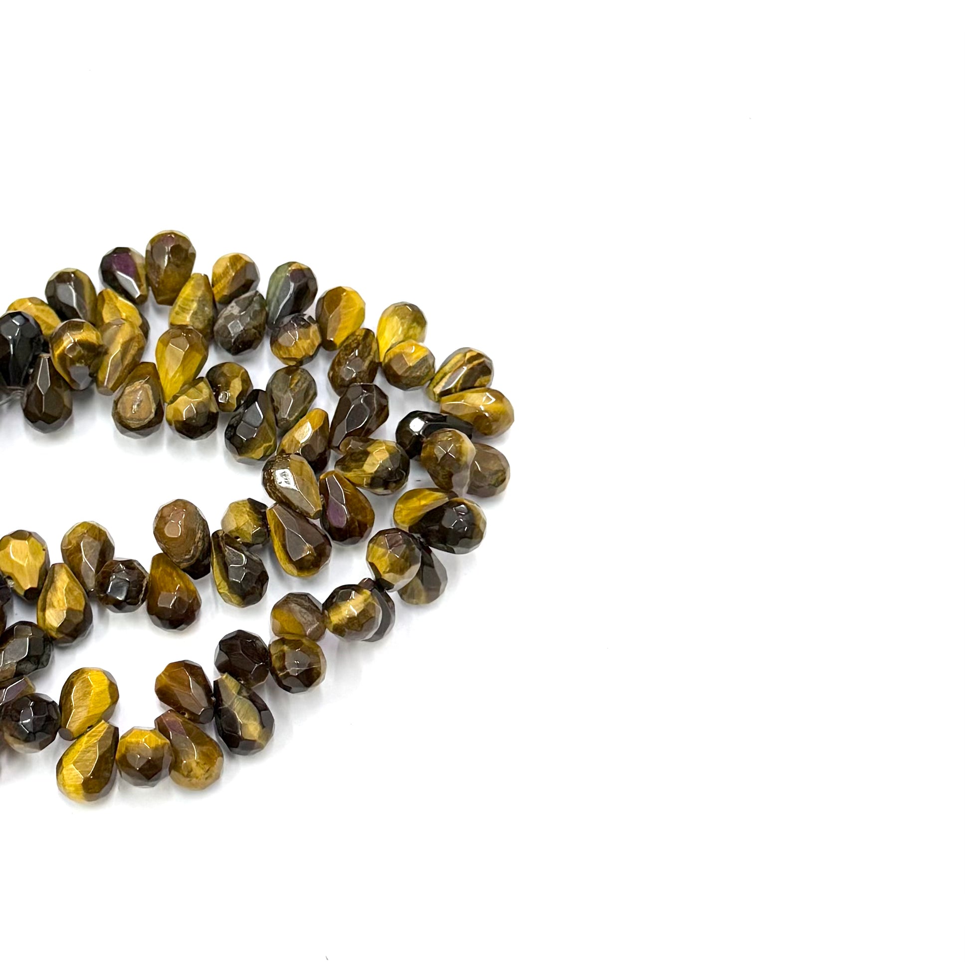 GOTA FACETADA | 12X8MM | OJO DE TIGRE
