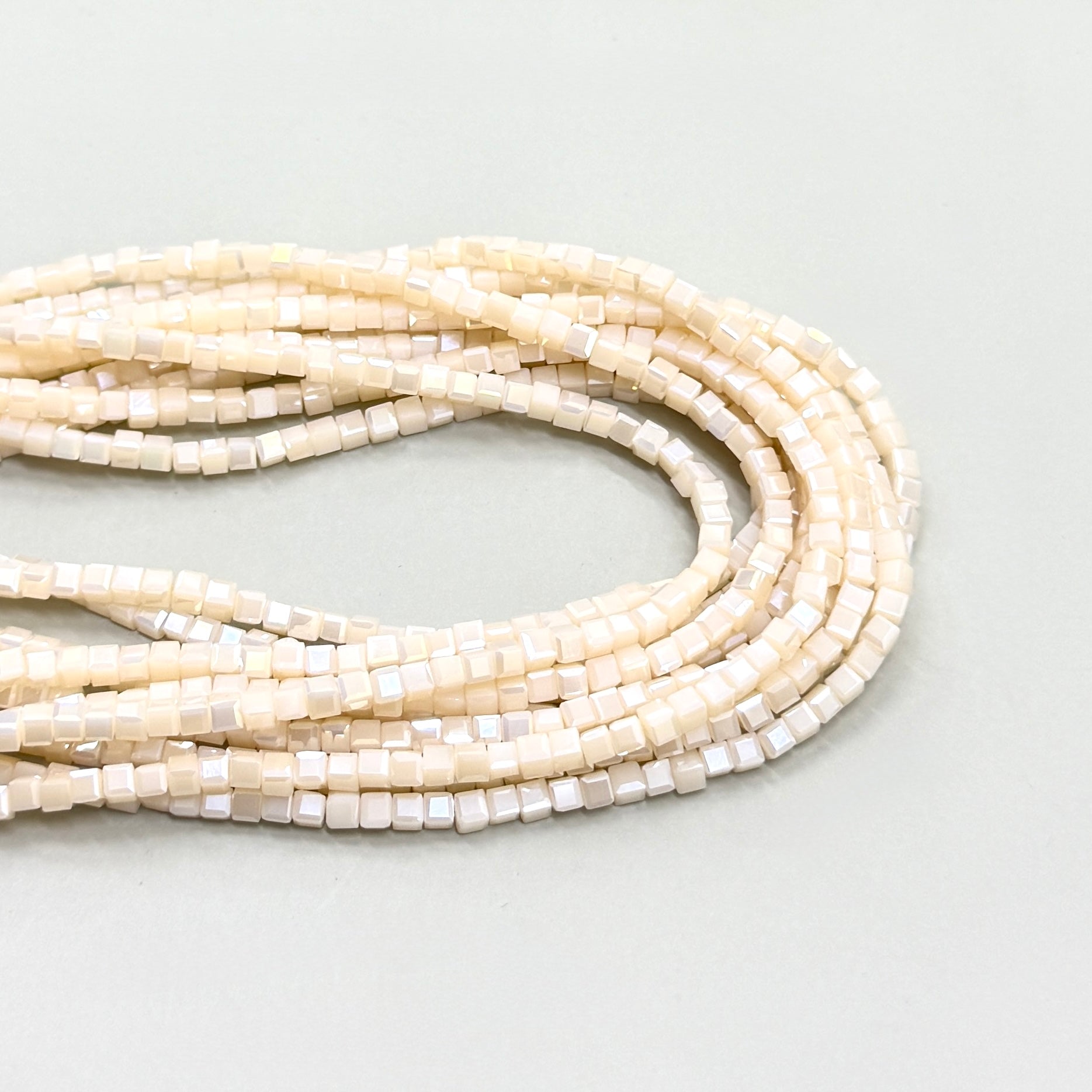 CRISTAL CUADRADO | 3MM | CREMA TORNASOL