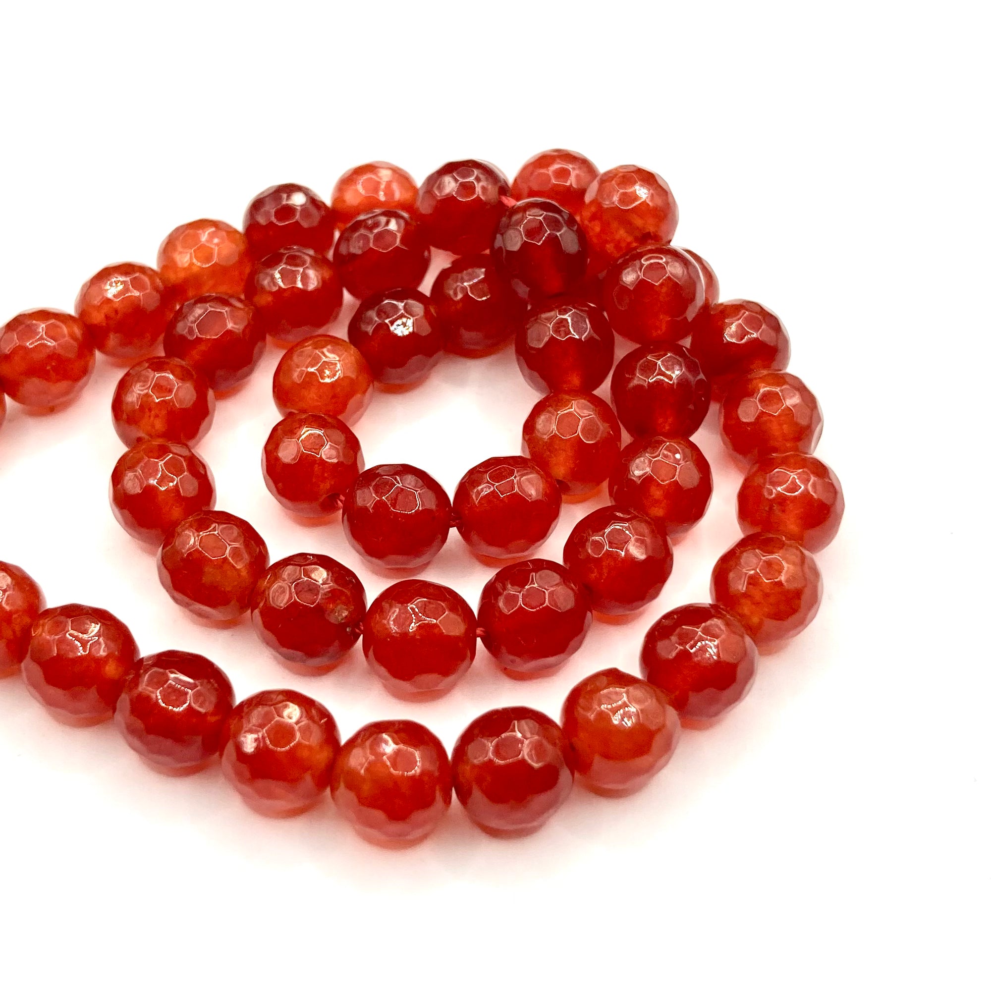 Agata Facetada | 8mm | Cornalina