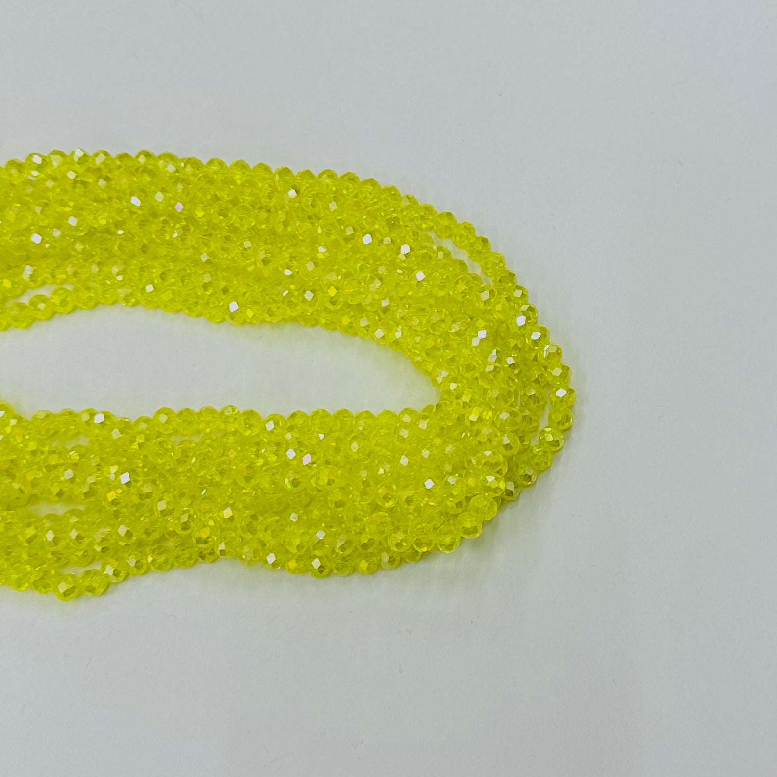 Cristal chato | 6 mm | Tornasol Traslucido Amarillo