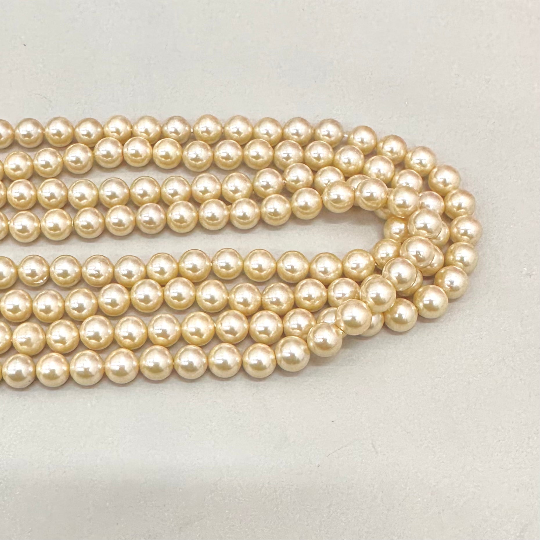 PERLA SHELL | 6MM | BEIGE INTENSO