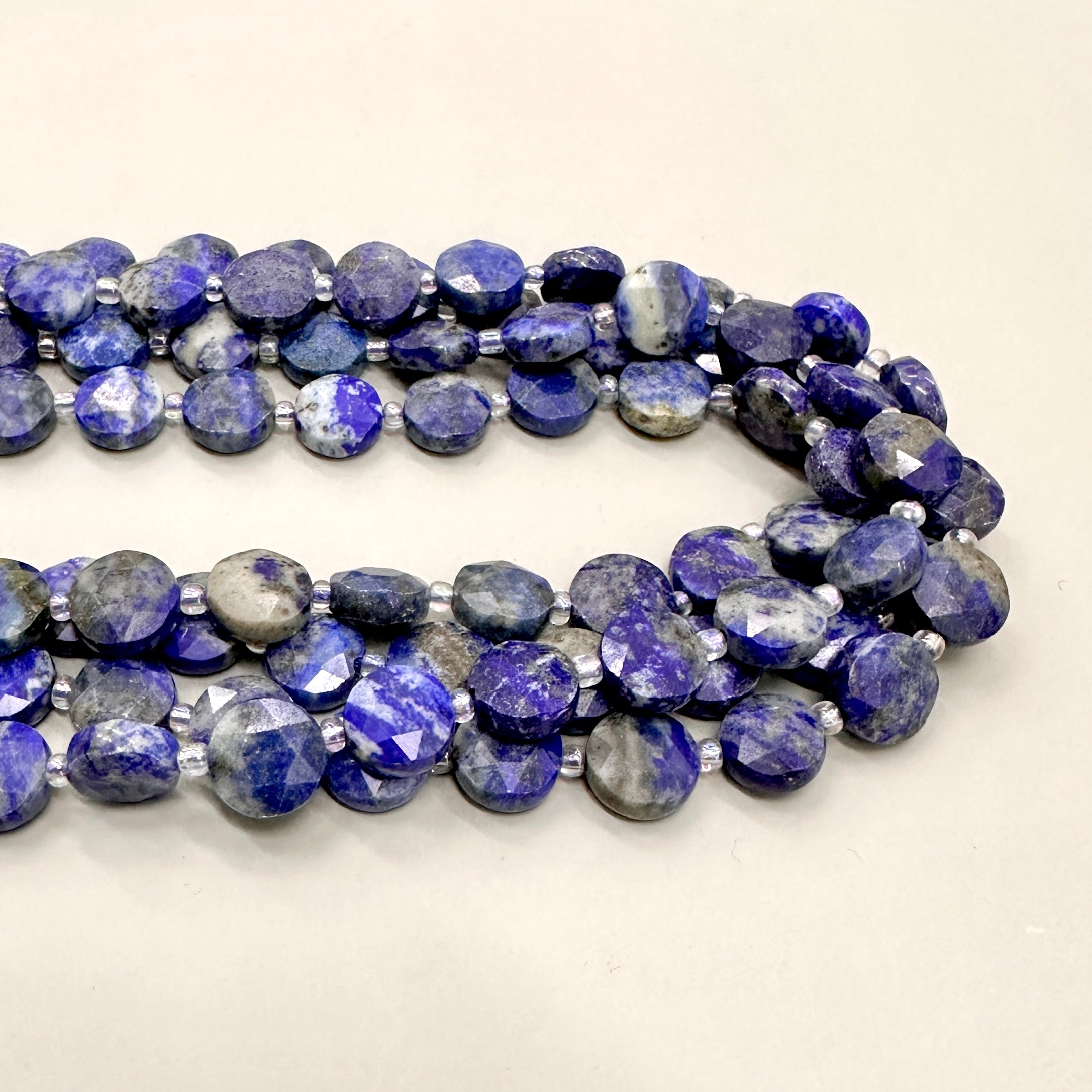 PIEDRA COIN FACETADA  | LAPISLAZULI