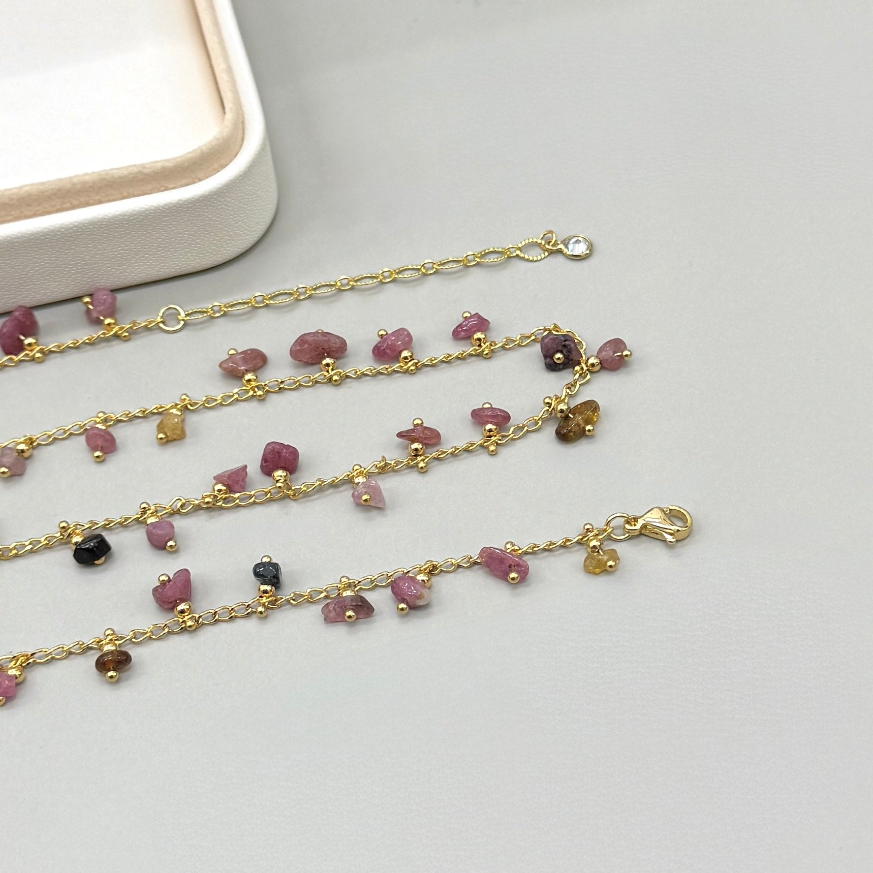 COLLAR | CADENA CON CHIP | TURMALINA SANDIA