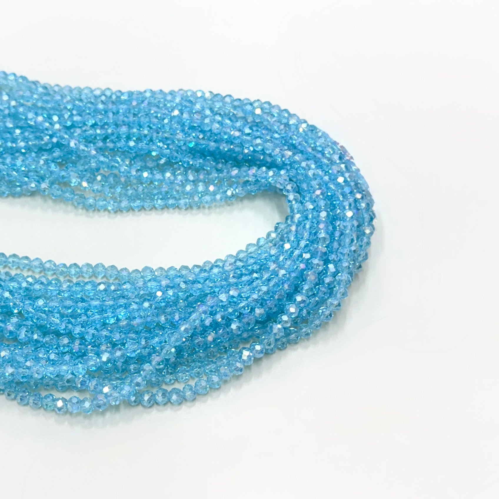 Cristal Chato | Tornasol Celeste Claro