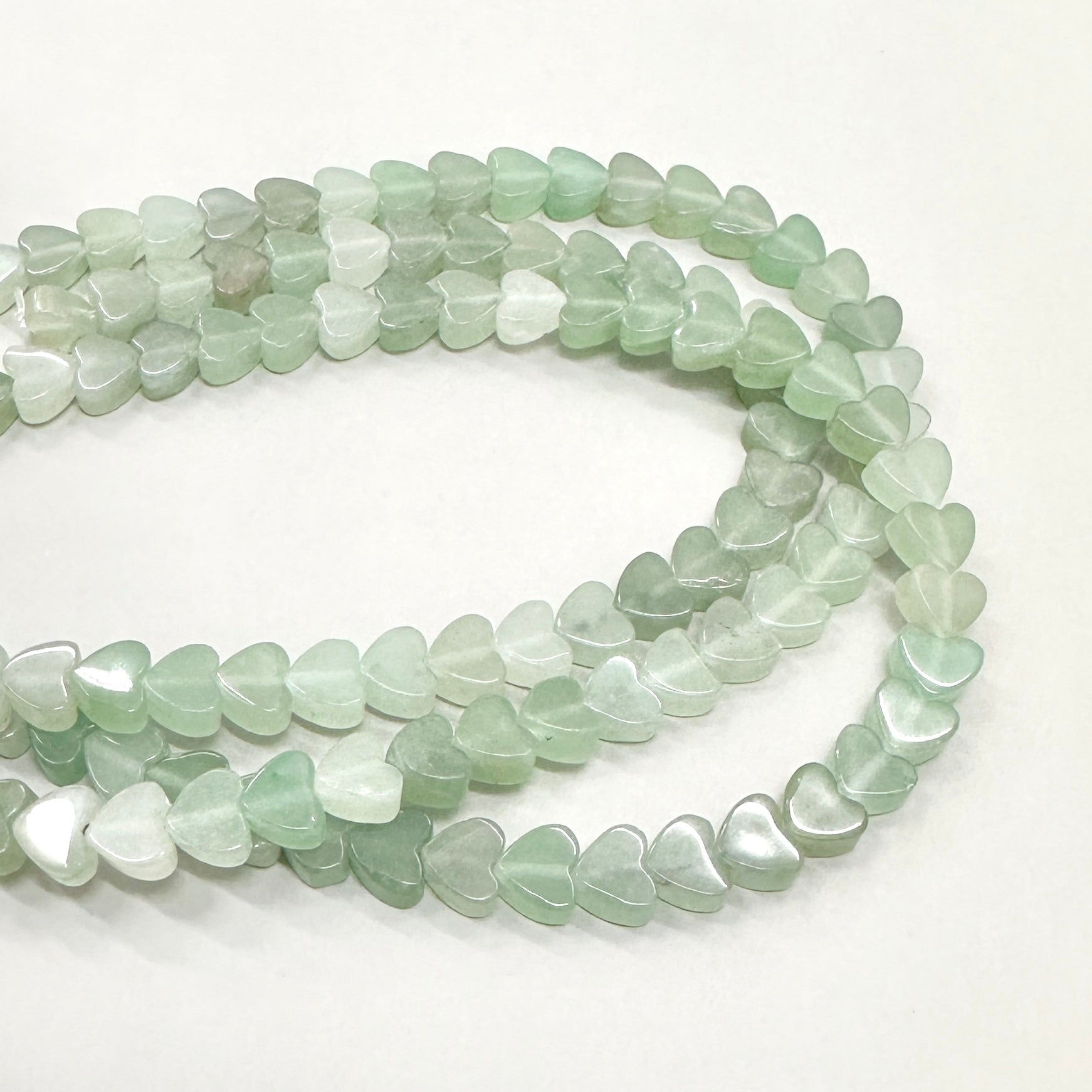 CORAZON PLANO DE PIEDRAS | JADE | 7MM