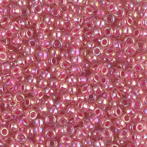 Miyuki Round Rocailles 8/0 | 355RR | Fucsia Cristal AB (C5)