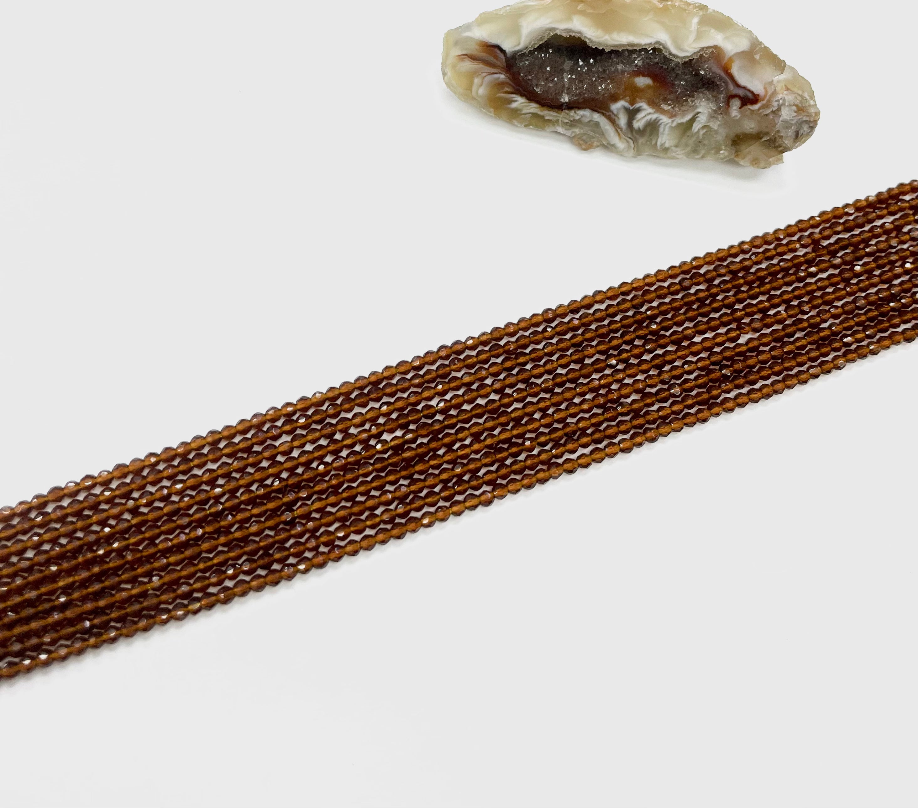 PIEDRAS NATURALES | MINI | CIRCONITA CAFE OSC TRASL | 2MM (4-35G)