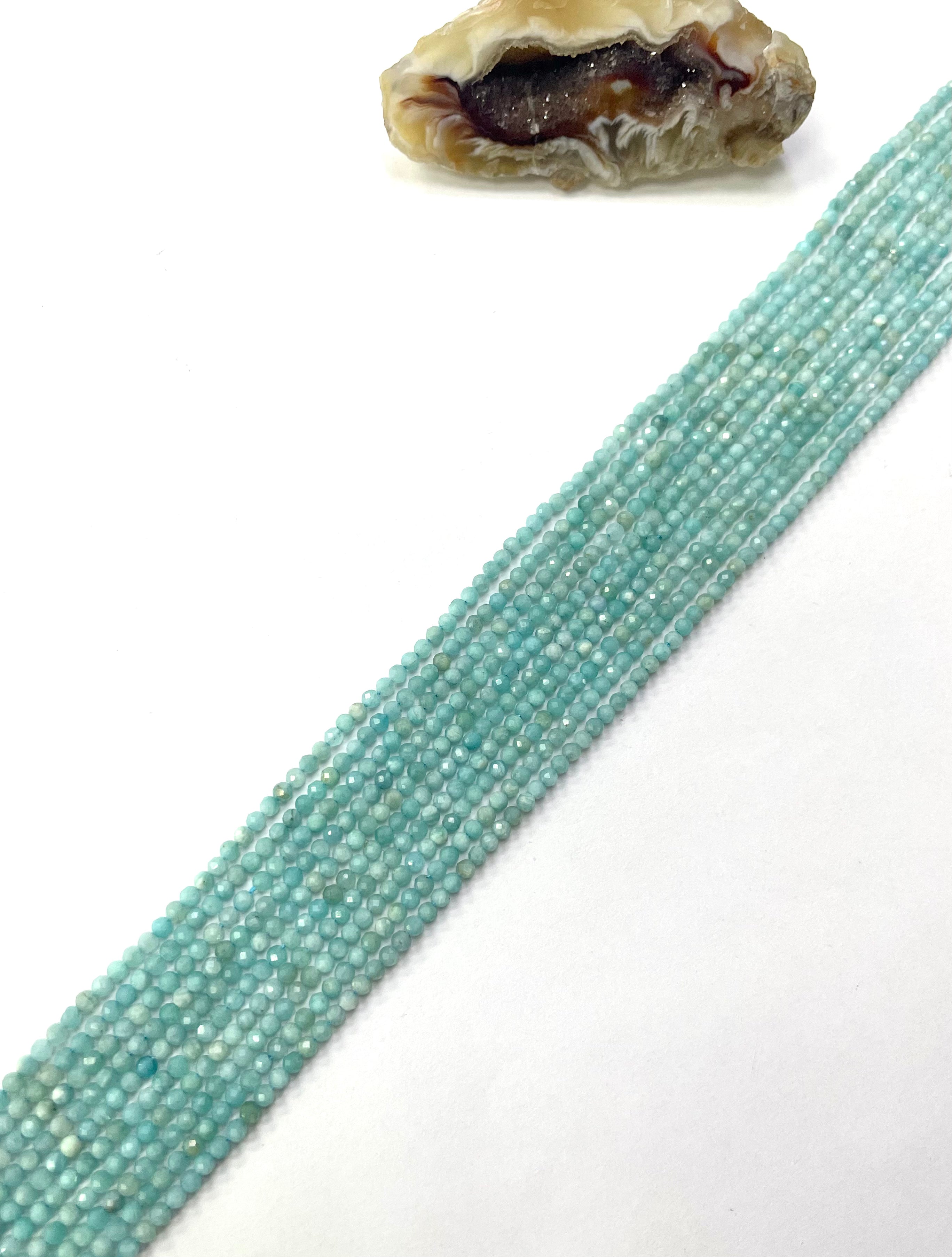 PIEDRAS NATURALES | MINI | AMAZONITA AQUA | 2.25MM