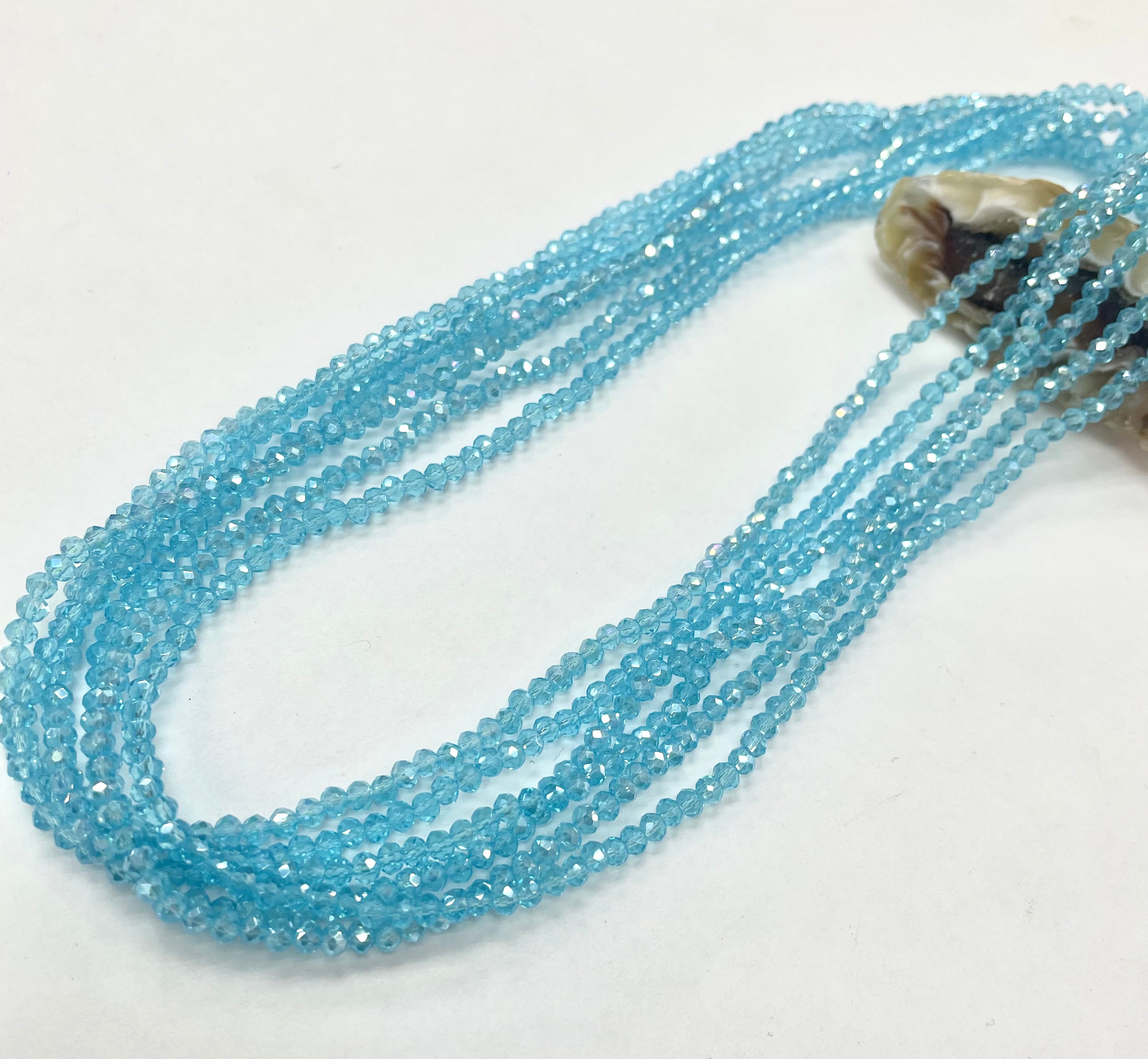 Cristal Chato | 3.2mm | Tornasol Translucido Celeste (26-4V)