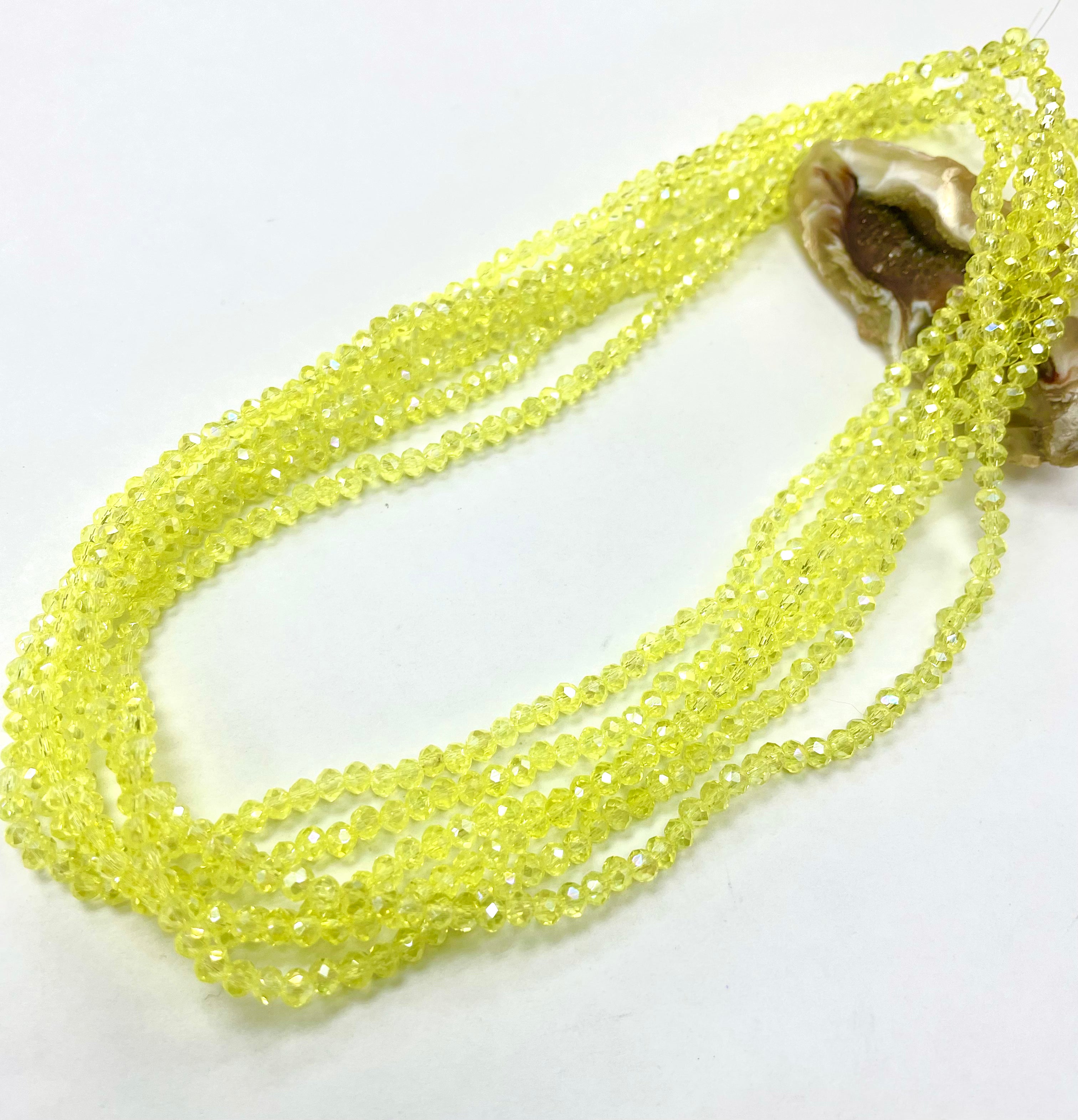 Cristal Chato | 3.6mm | Tornasol Amarillo Translucido