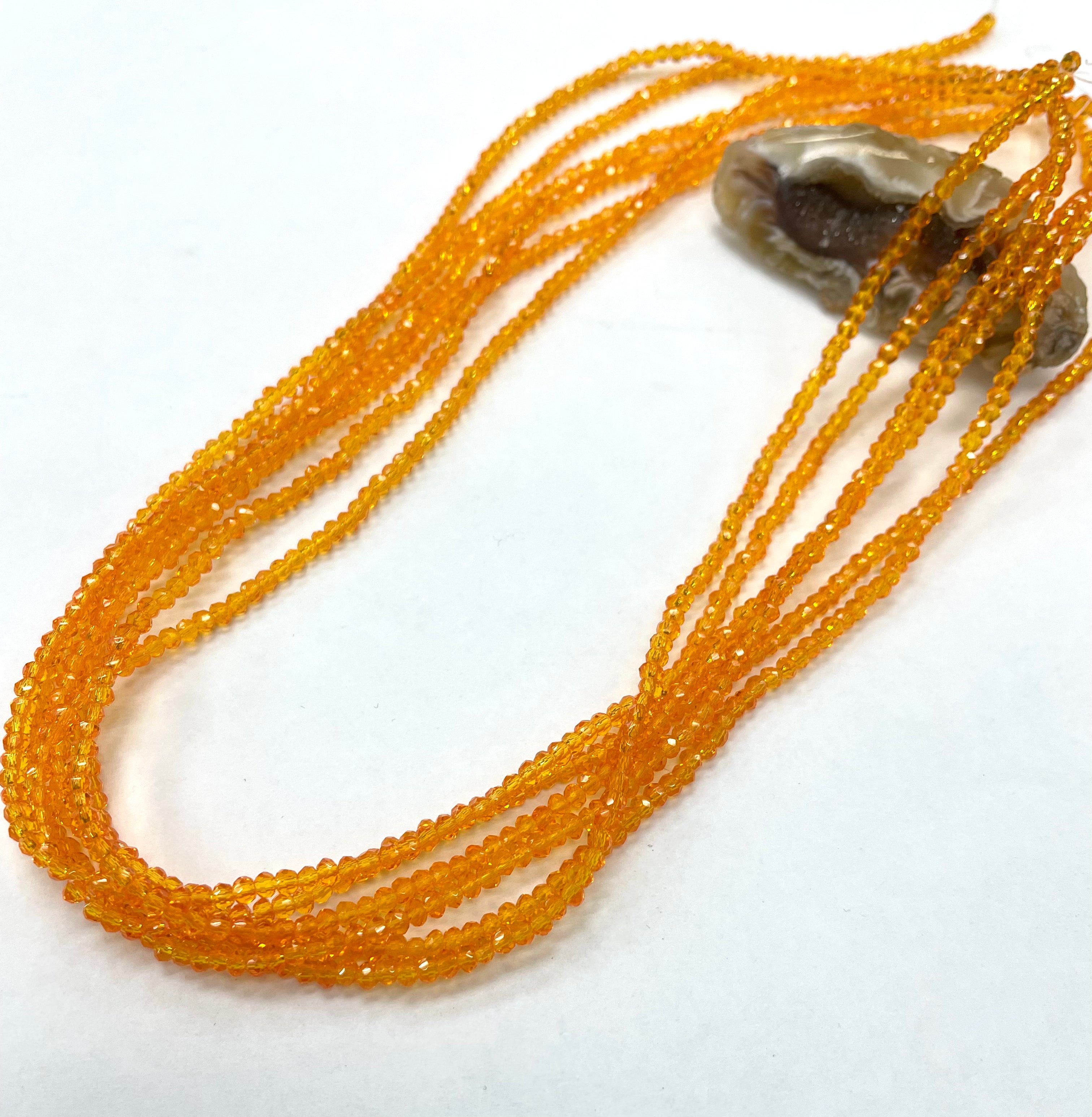 CRISTAL CHATO | 2.8MM | TRANSP NARANJA