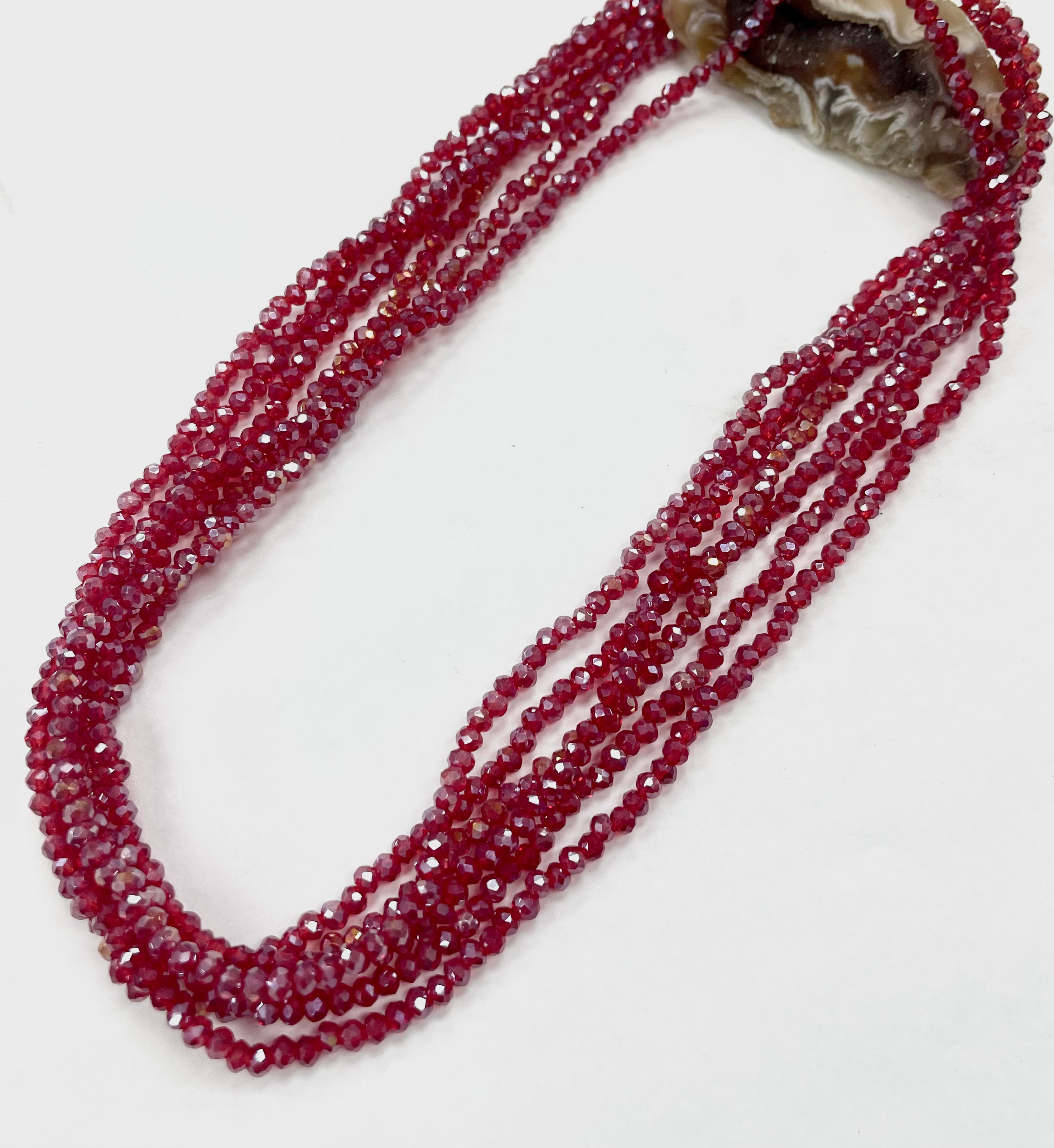 CRISTAL CHATO | 3.3MM | MATTE TORNASOL ROJO (22-99W)