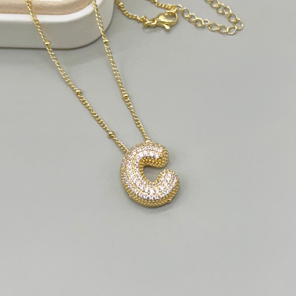 COLLAR | CADENA CON BOLITA Y LETRA