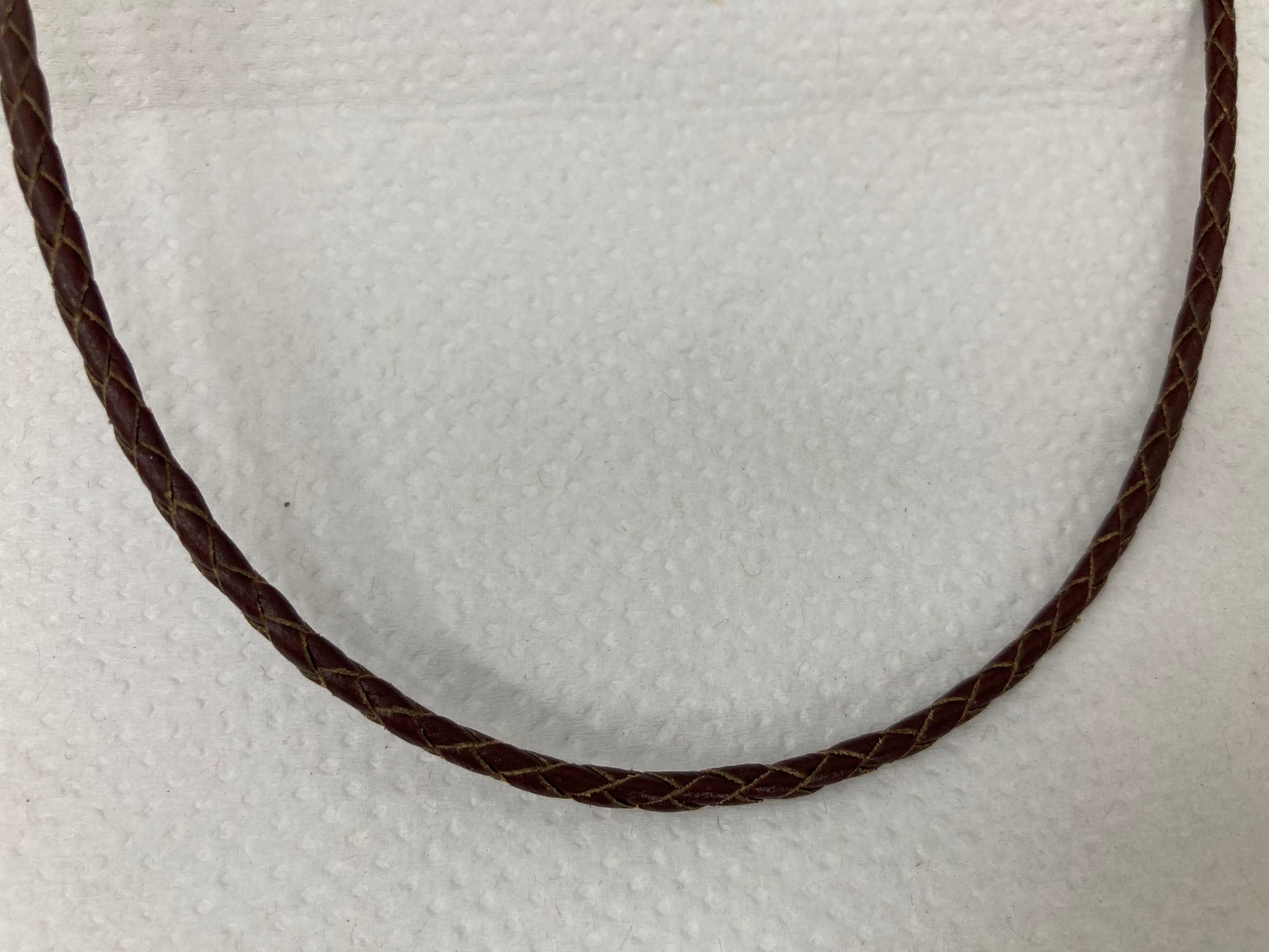 CUERO TRENZADO | 3MM | CAFE