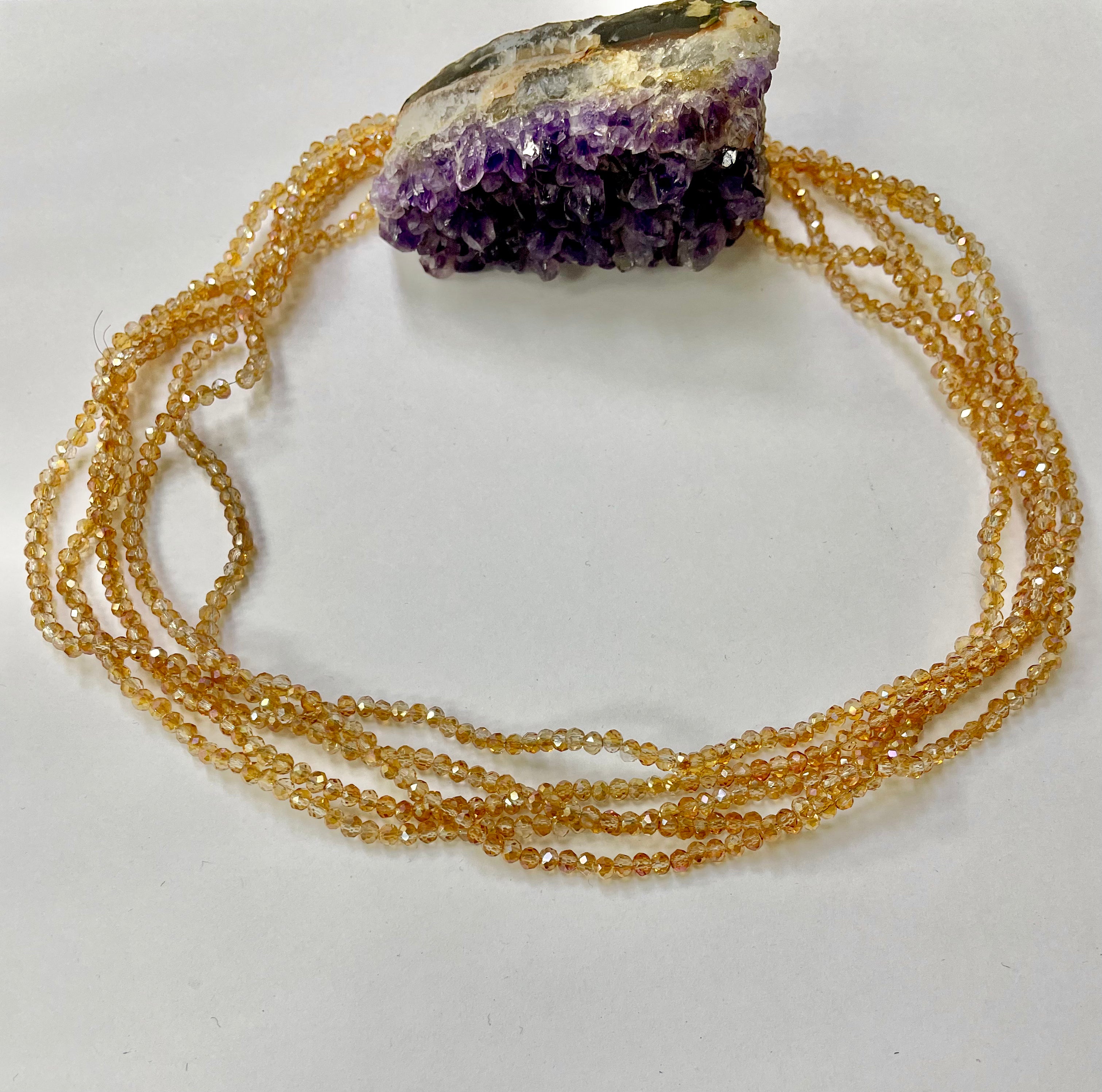 CRISTAL CHATO | 3.2MM | TRASLUCIDO MIEL CLARO TORNASOL (22-109W)