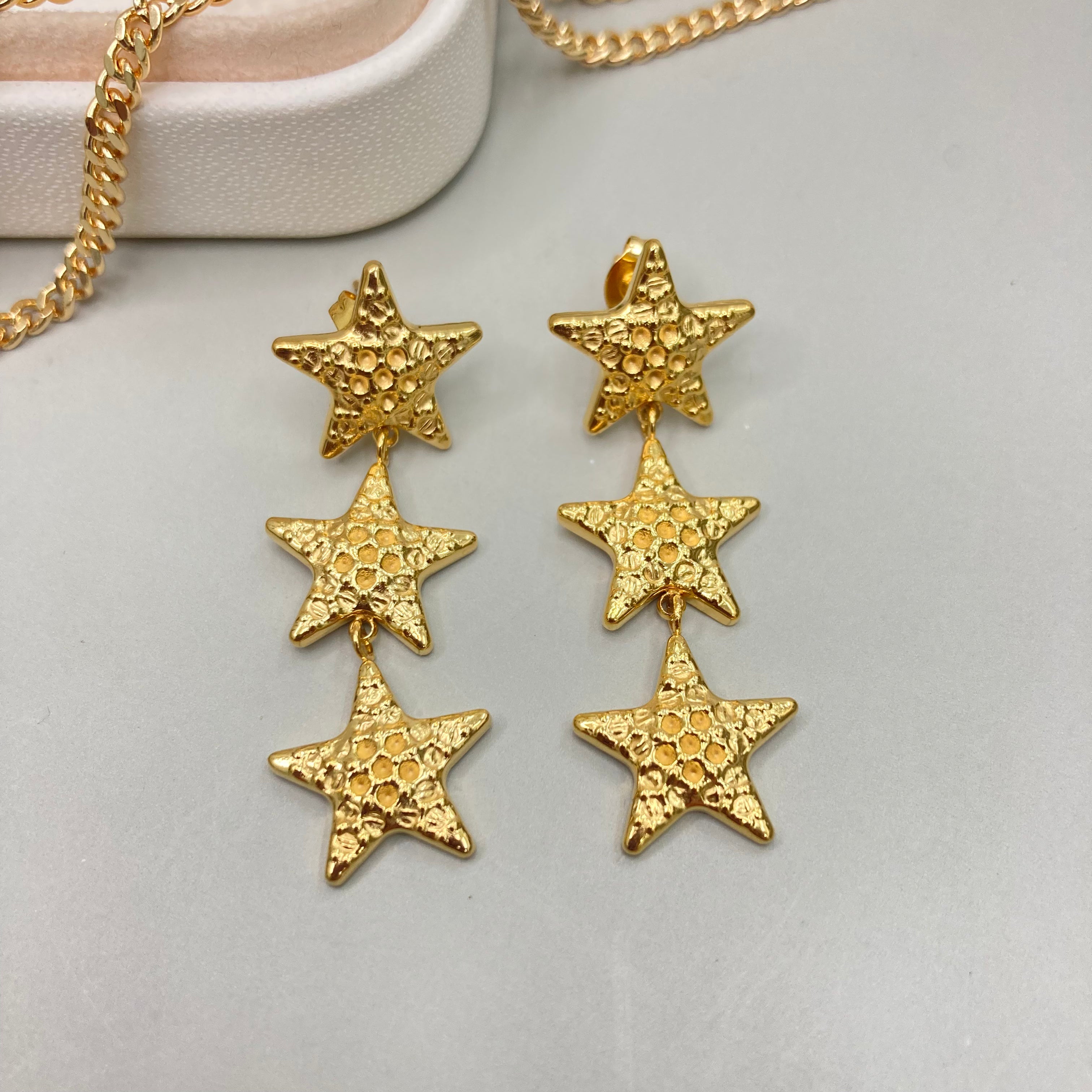 AROS | TRIPLE ESTRELLAS DISEÑO CRATERIZADO