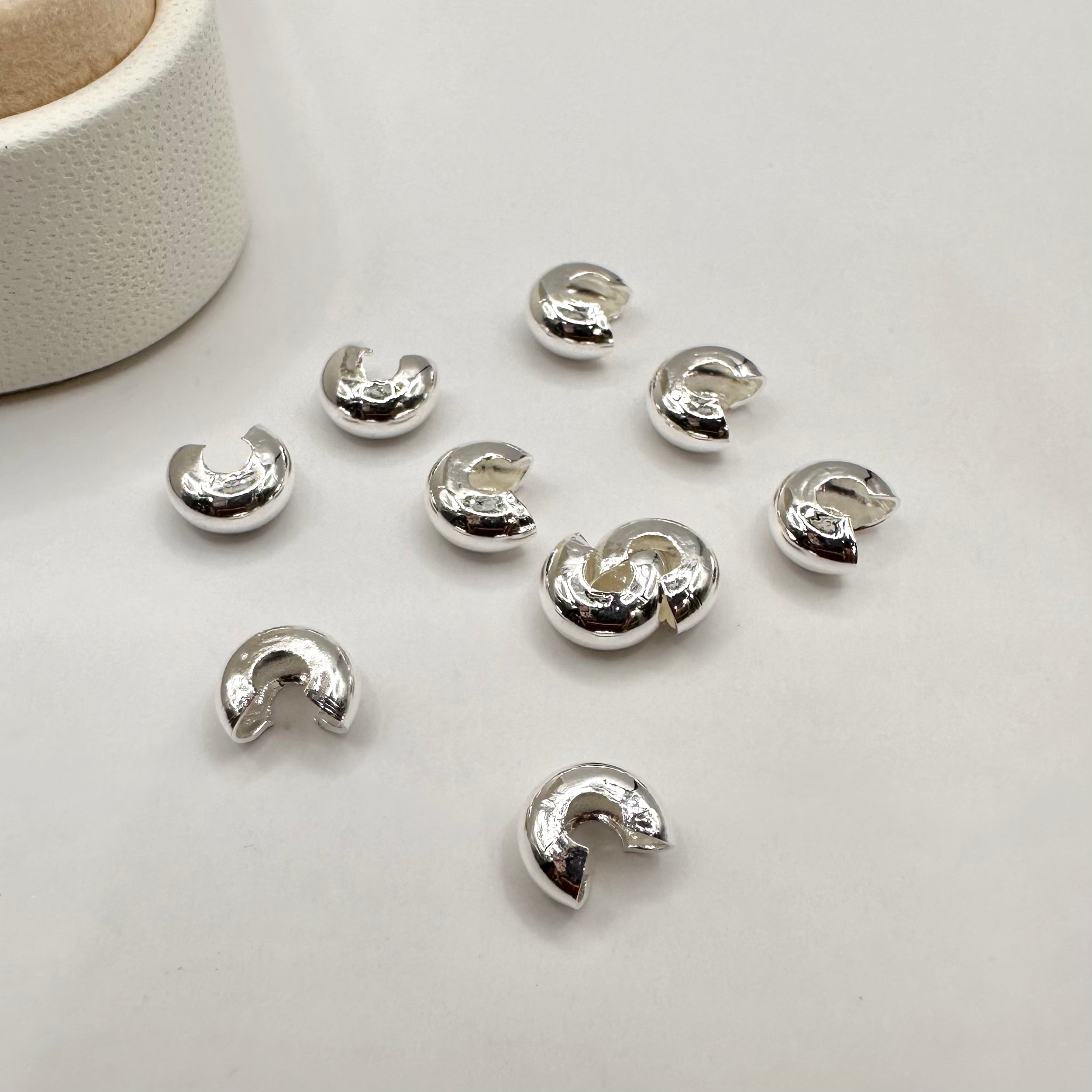 TAPANUDO CARACOL | 5MM | BAÑO DE PLATA