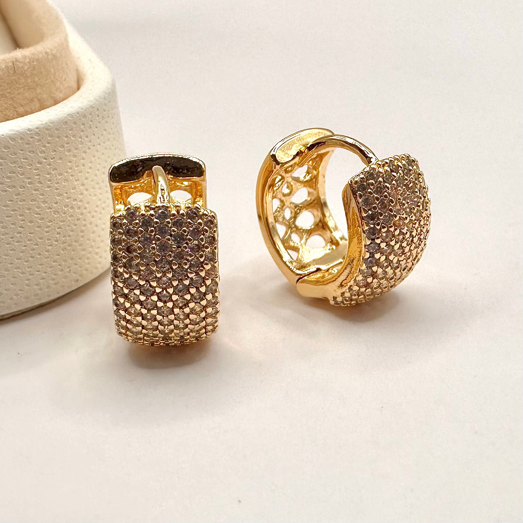 AROS ARGOLLA | BAÑO DE ORO 18K PREMIUM BRASILERO | 13MM