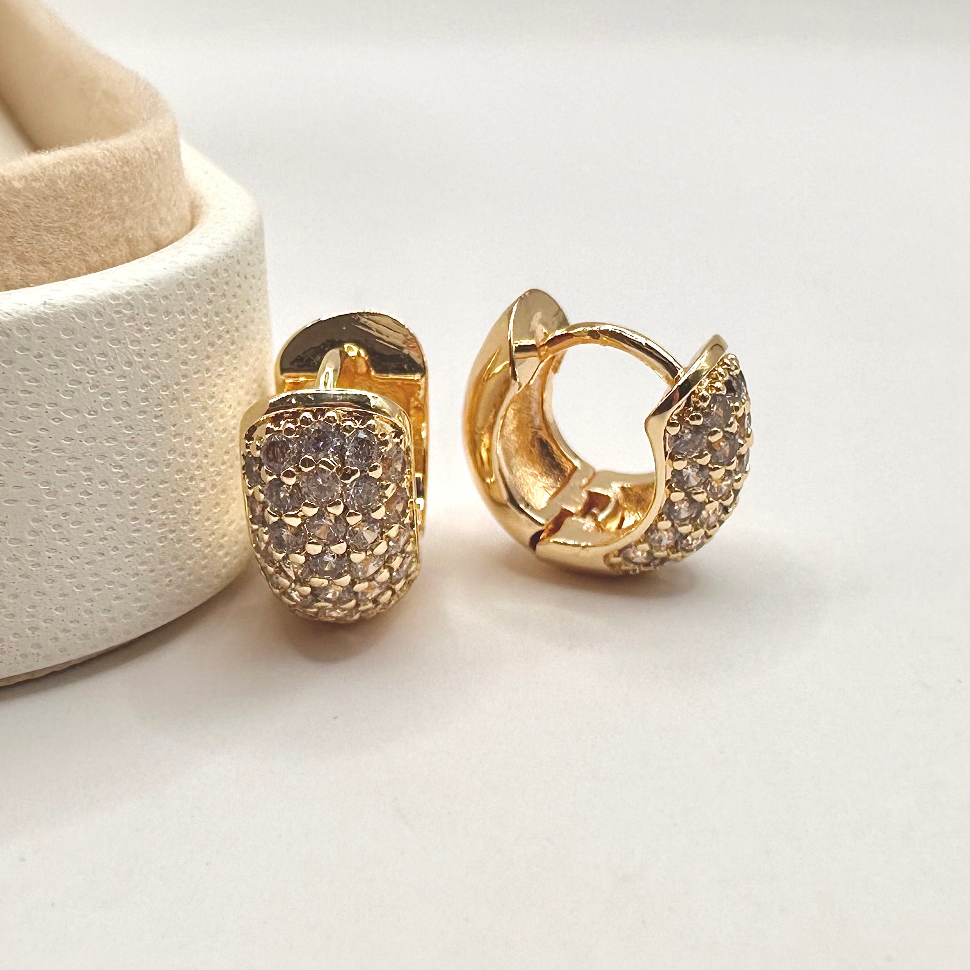 AROS ARGOLLAS | BAÑO DE ORO 18K PREMIUM BRASILERO | 13MM