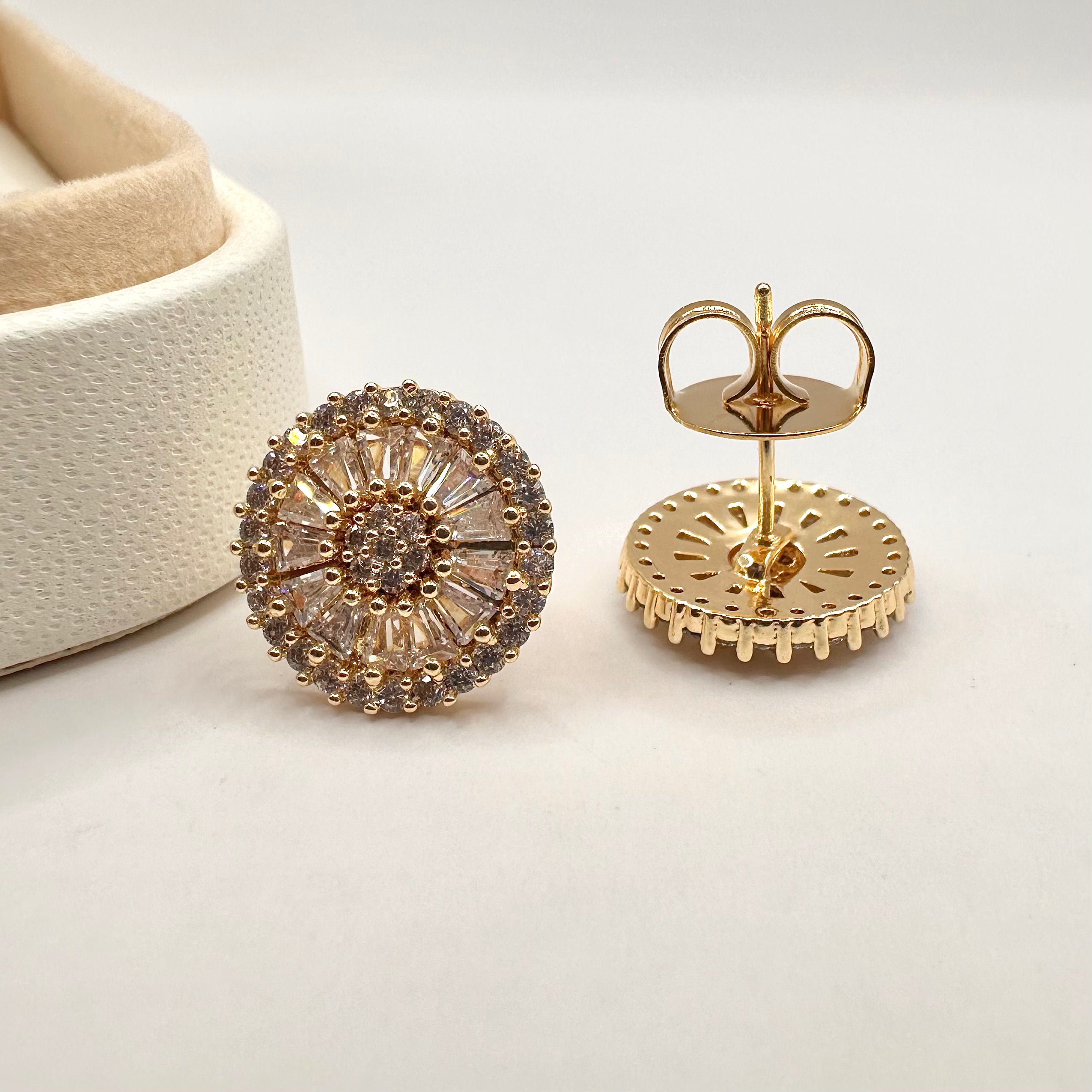 AROS CIRCULO | BAÑO DE ORO 18K PREMIUM BRASILERO | 13MM