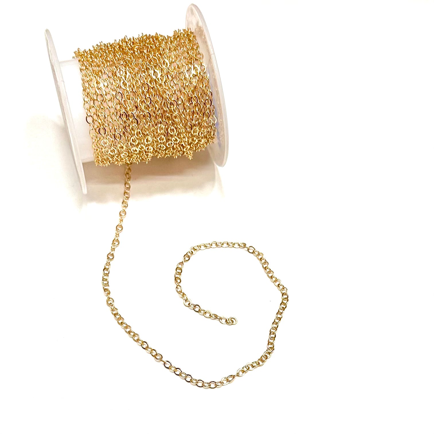 CADENA ESLABÓN 2,9 MM BAÑO DE OROㅣ50CM