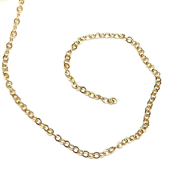 CADENA ESLABÓN 2,9 MM BAÑO DE OROㅣ50CM